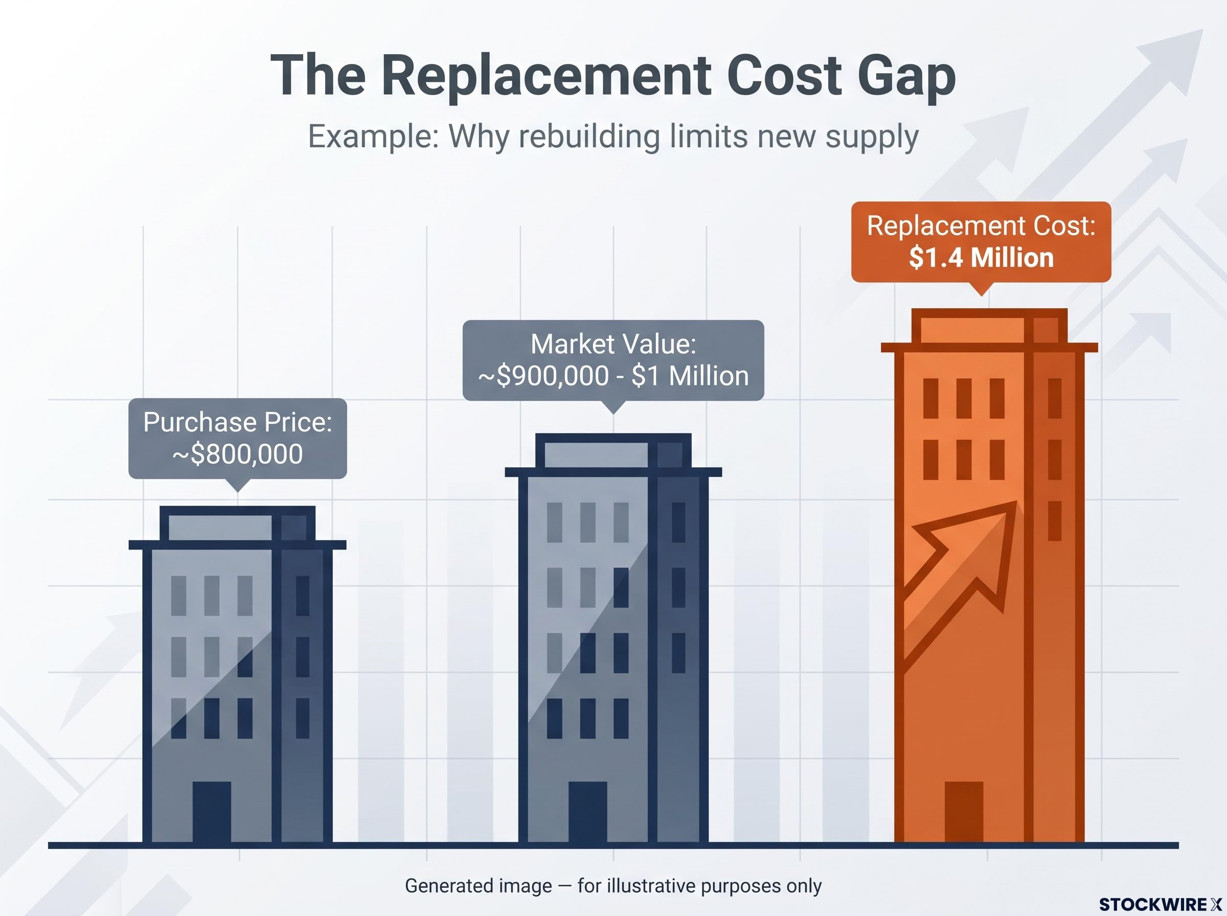 Visualizing The Replacement Cost Gap