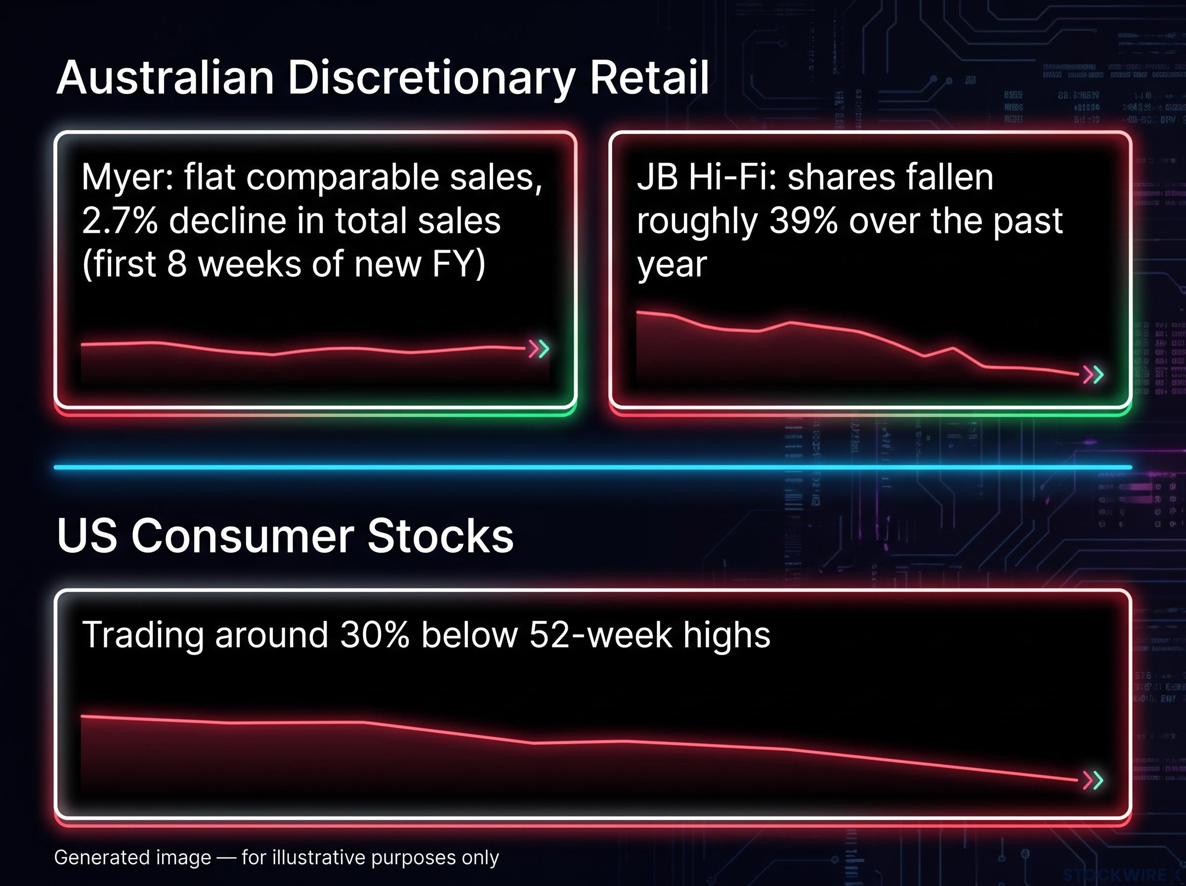 Divergent Retail Equities Performance