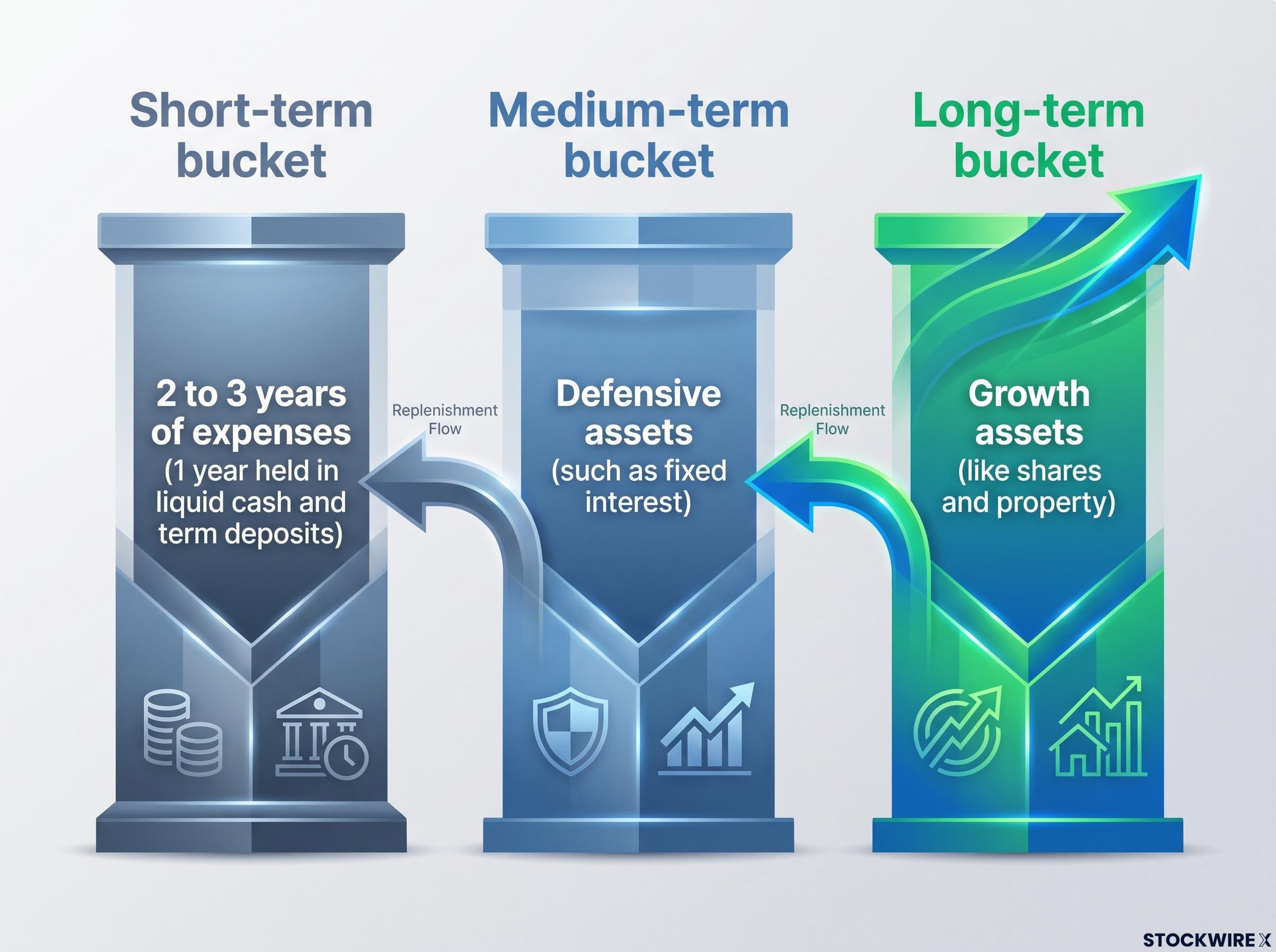 The 3-Bucket Retirement Drawdown Strategy