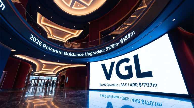 Lobby with revenue display