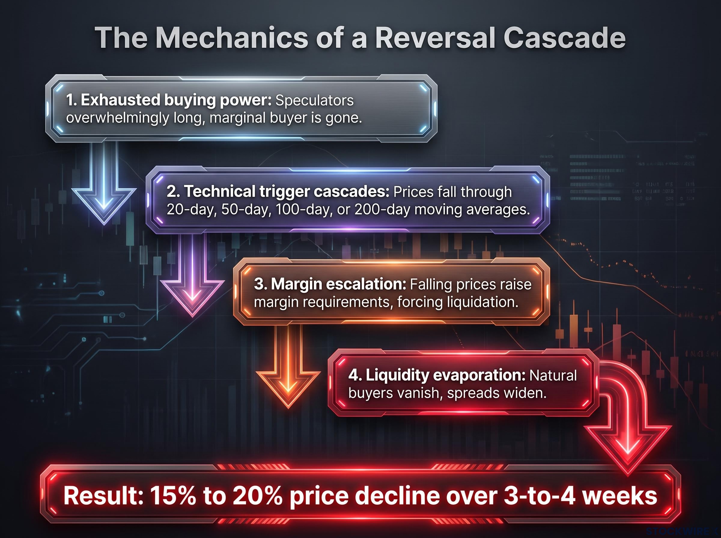 The Mechanics of a Reversal Cascade