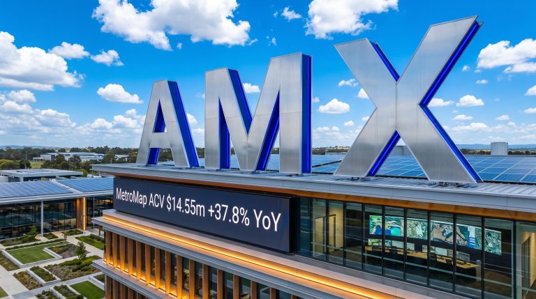 AMX rooftop sign view