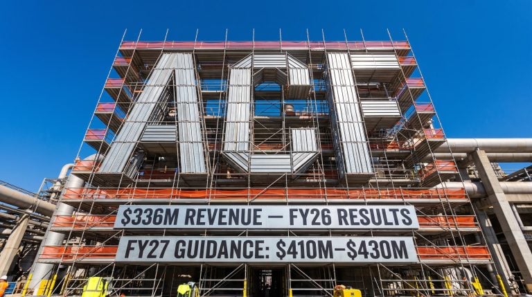 Scaffold with revenue results