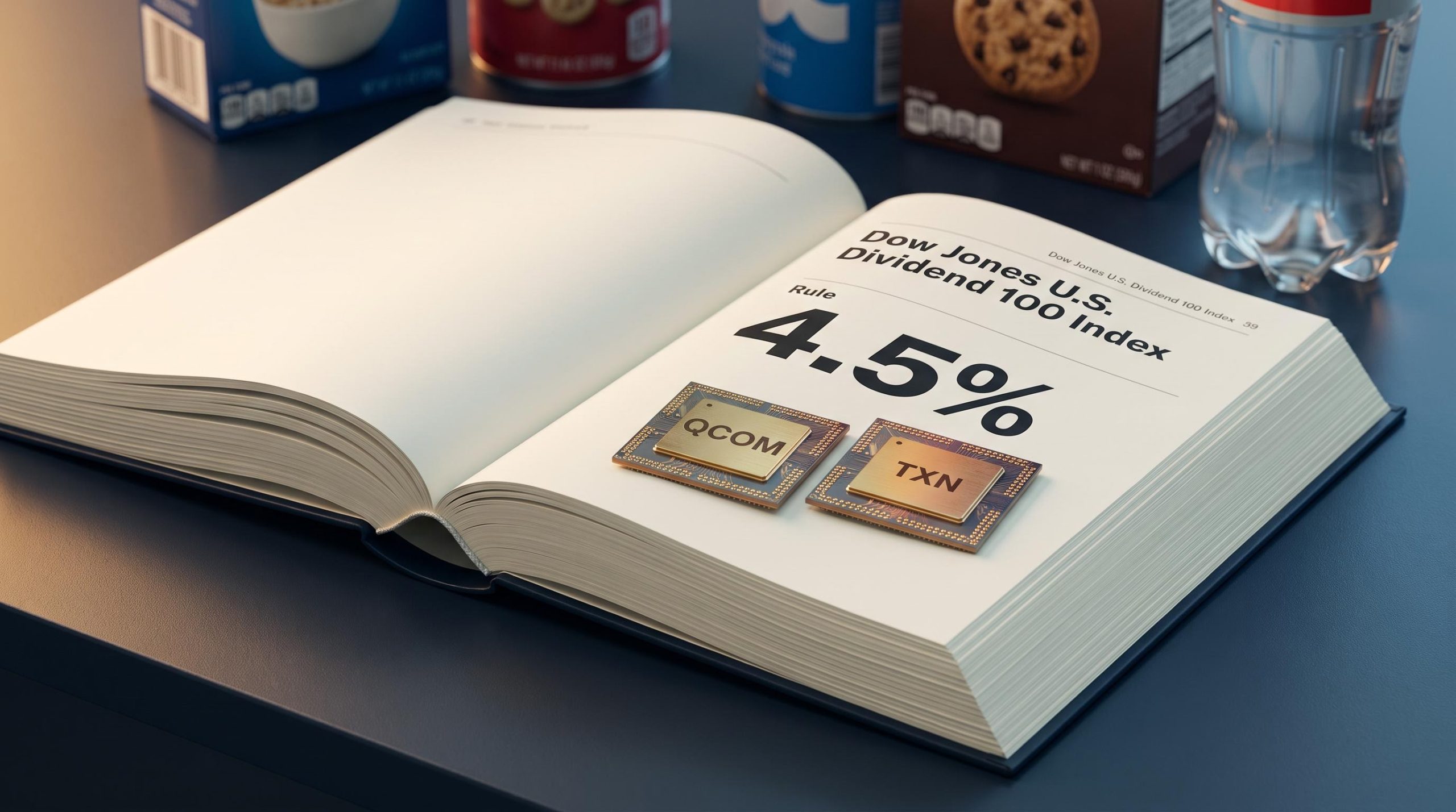 SCHD rebalancing rulebook open to Dow Jones Dividend 100 rules with QCOM and TXN chips on top