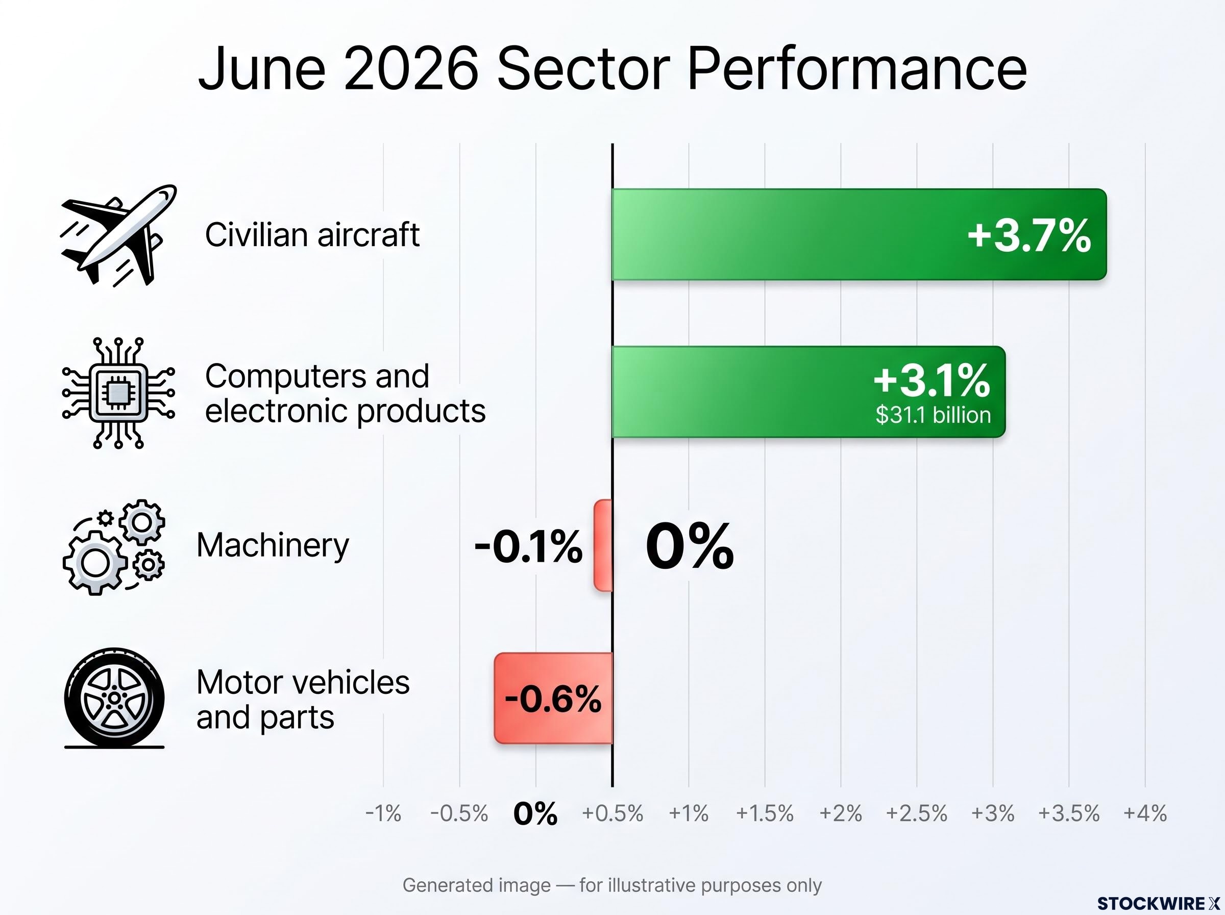 Sector Performance: Tech Surges While Machinery Cools