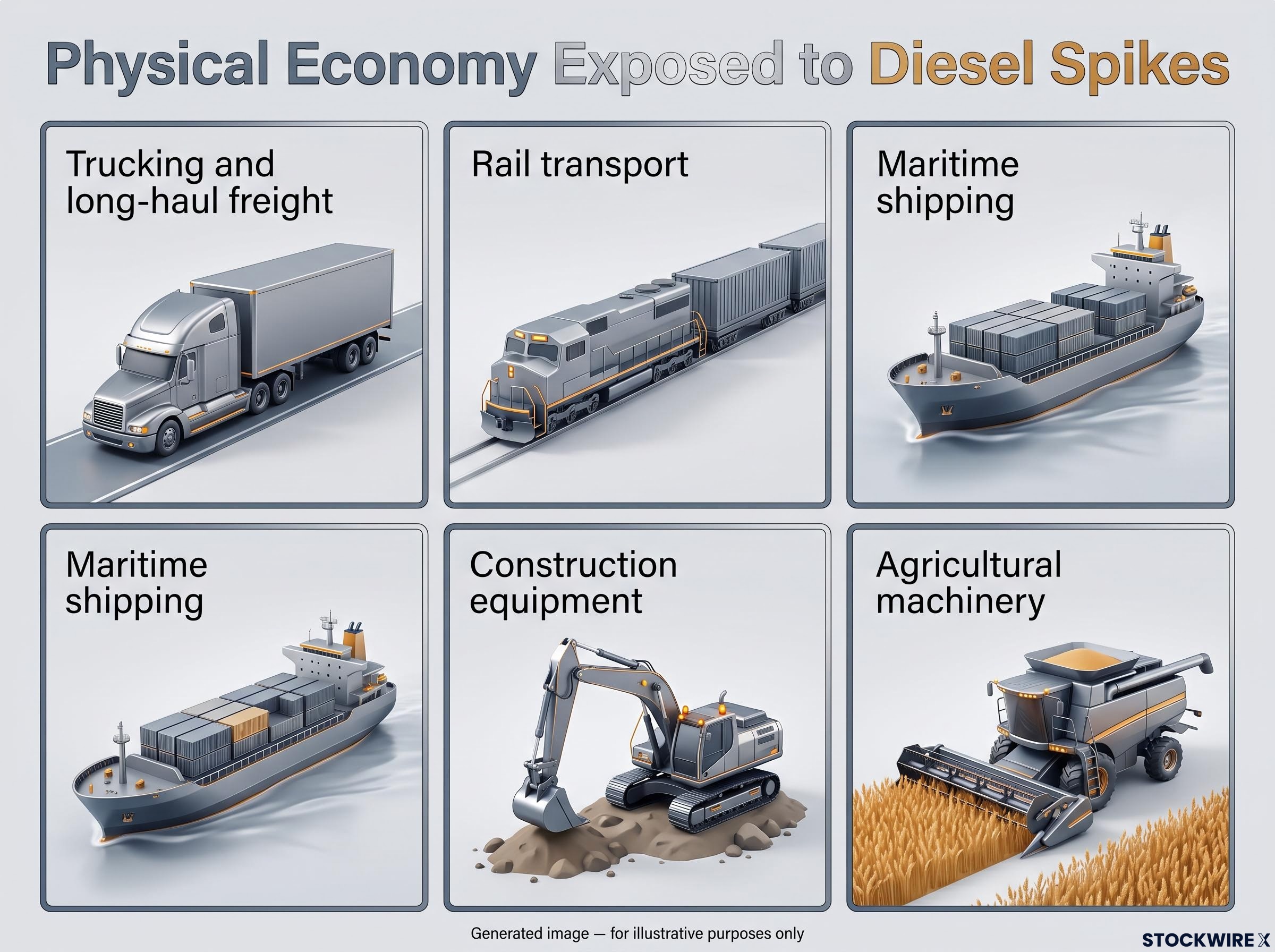 Sectors Most Exposed to Diesel Price Spikes