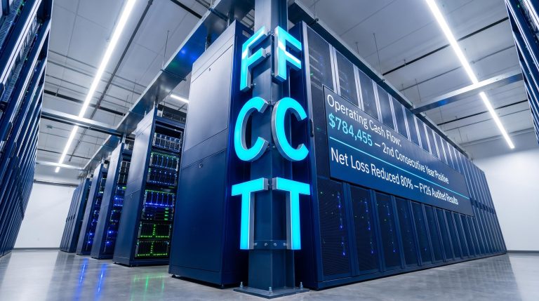Modern data center interior