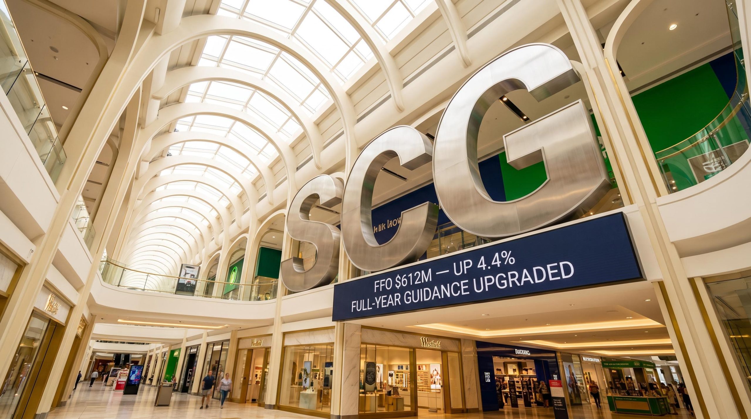 Large mall signage indoors