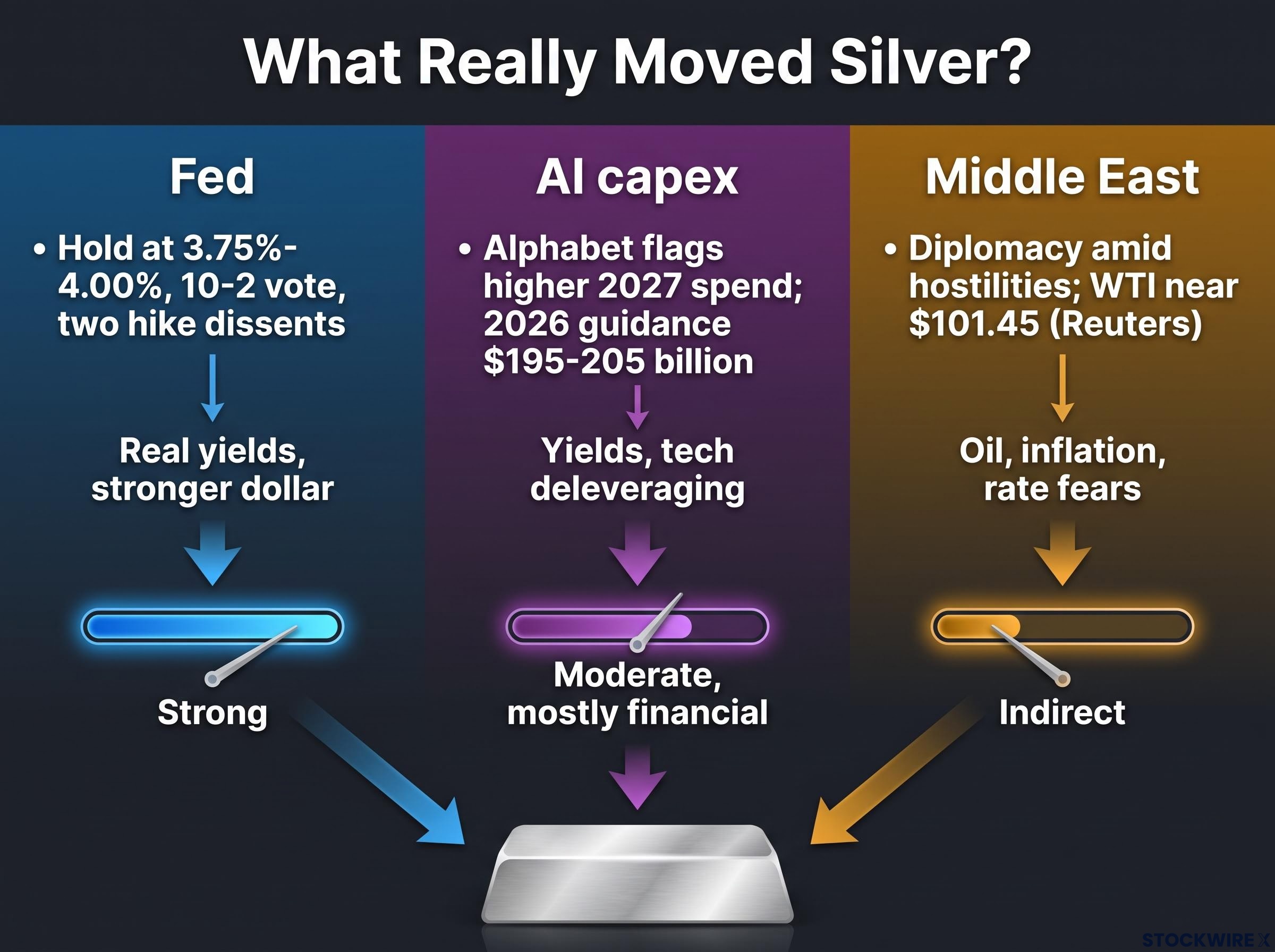 Three Pressures on Silver: Strength of Link
