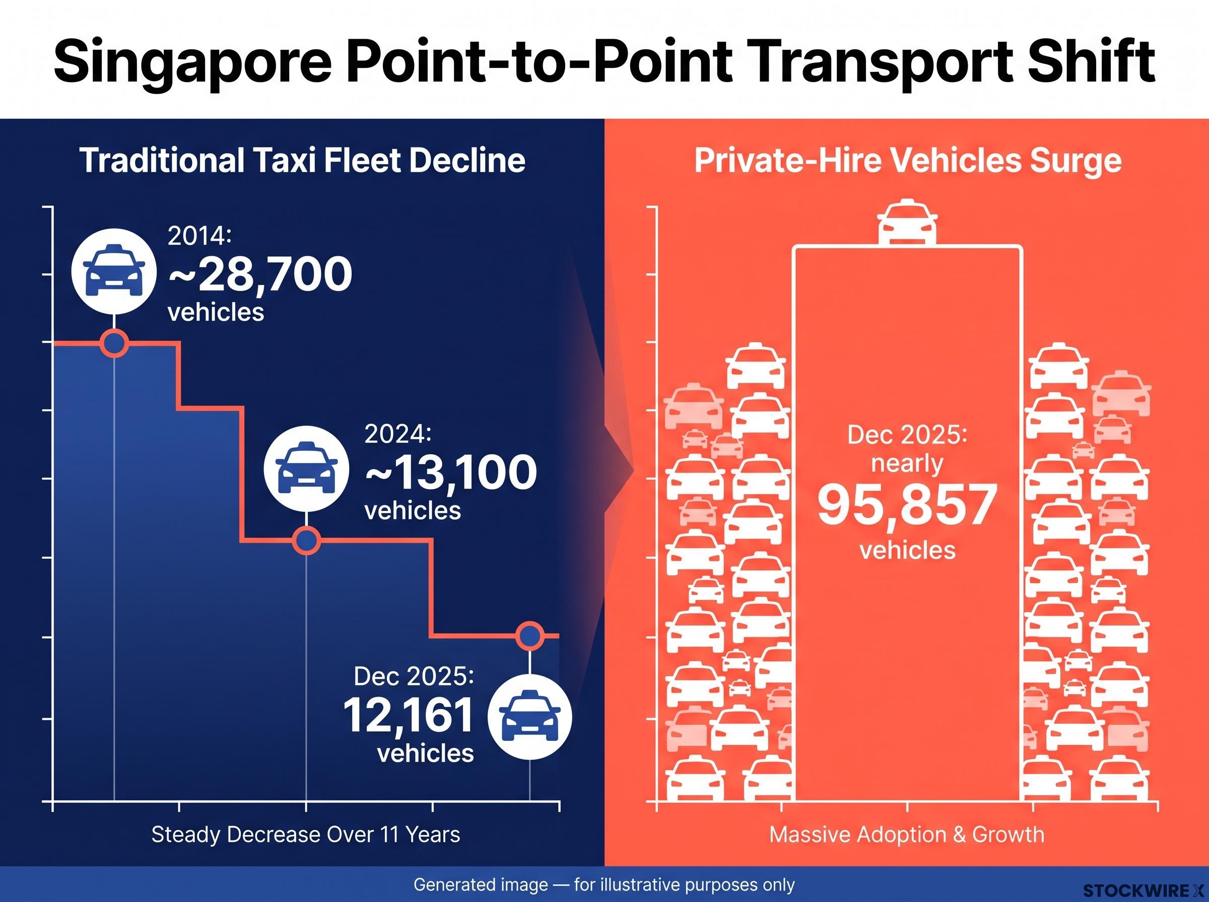 Singapore Fleet Shift: Taxis vs Private-Hire
