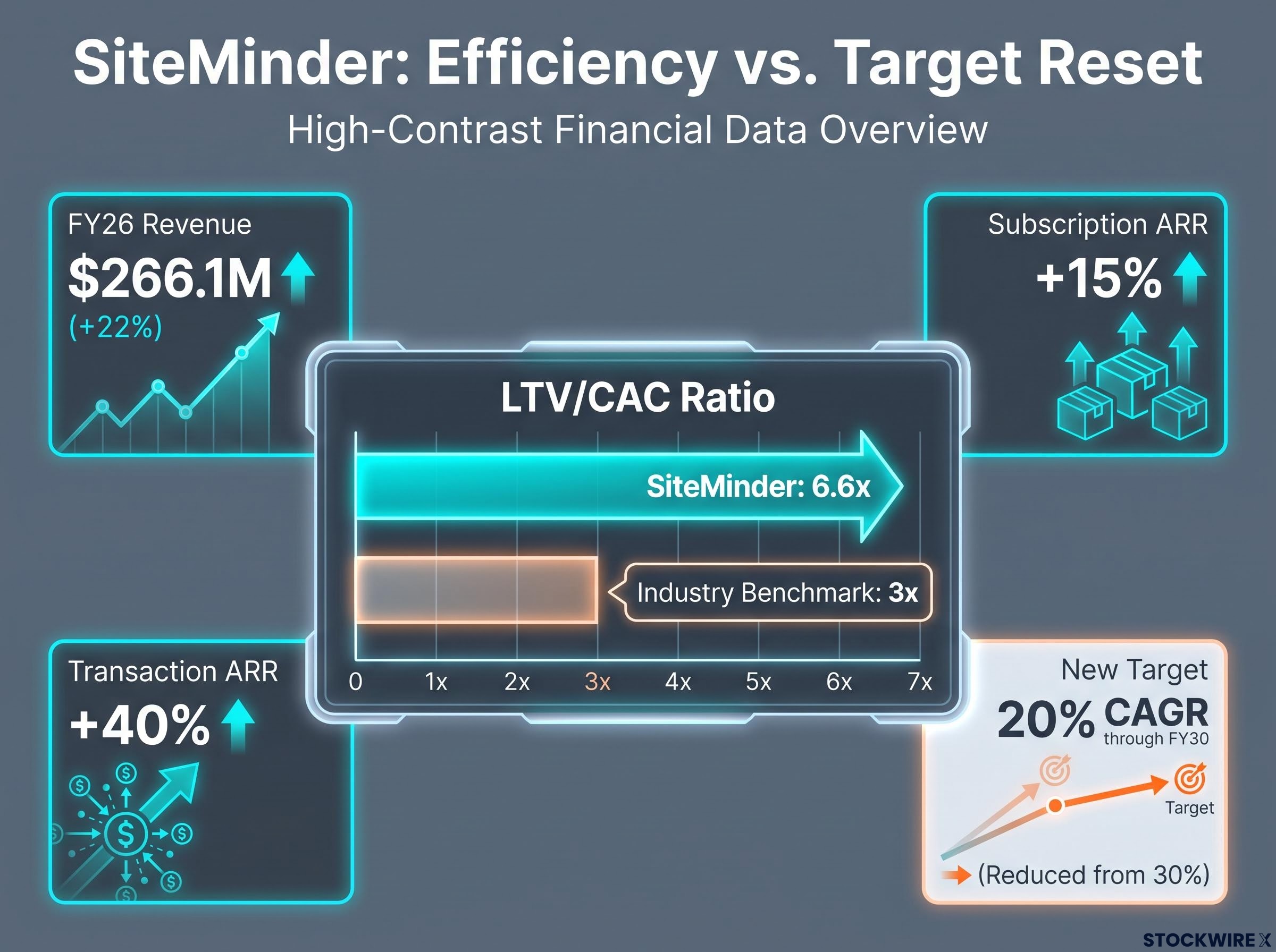 SiteMinder: Efficiency vs. Revised Targets