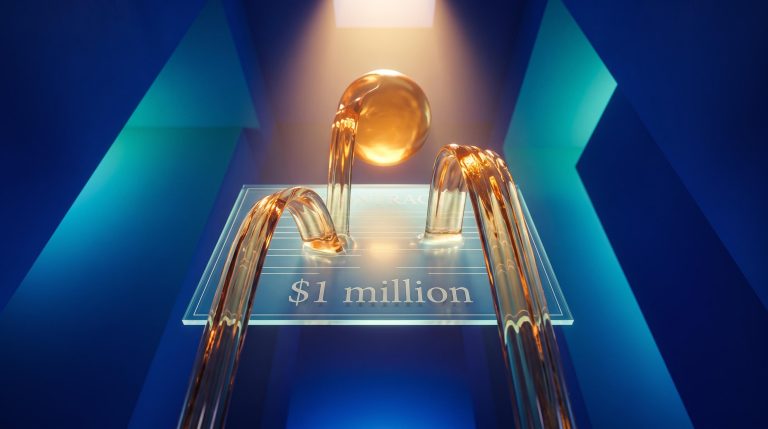 Surreal glass contract glowing with upward amber cash streams, visualising software stocks as inflation hedge