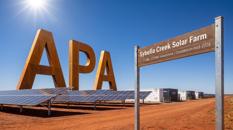 Sybella Creek Solar Farm sign