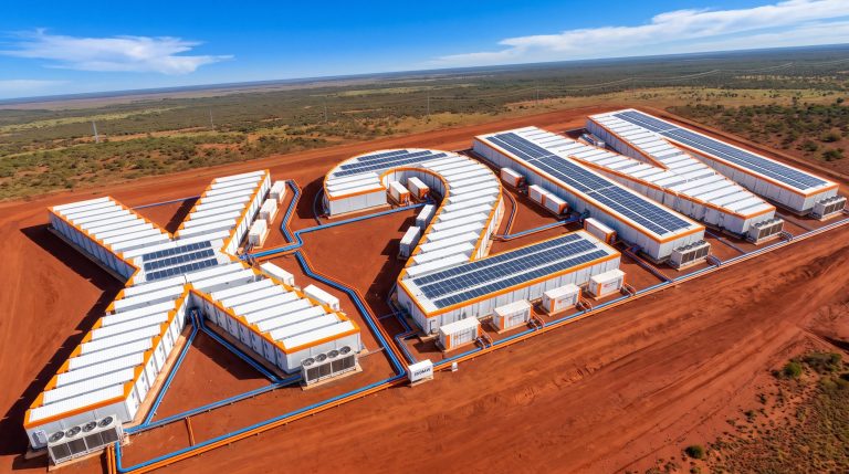 Aerial view of facility