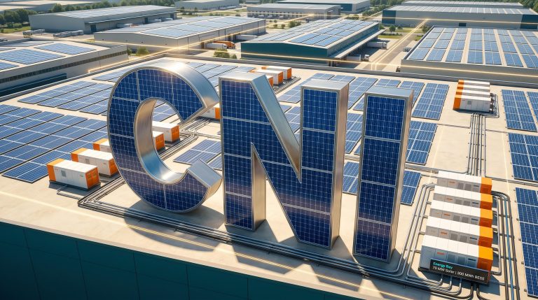 Solar panels on rooftop