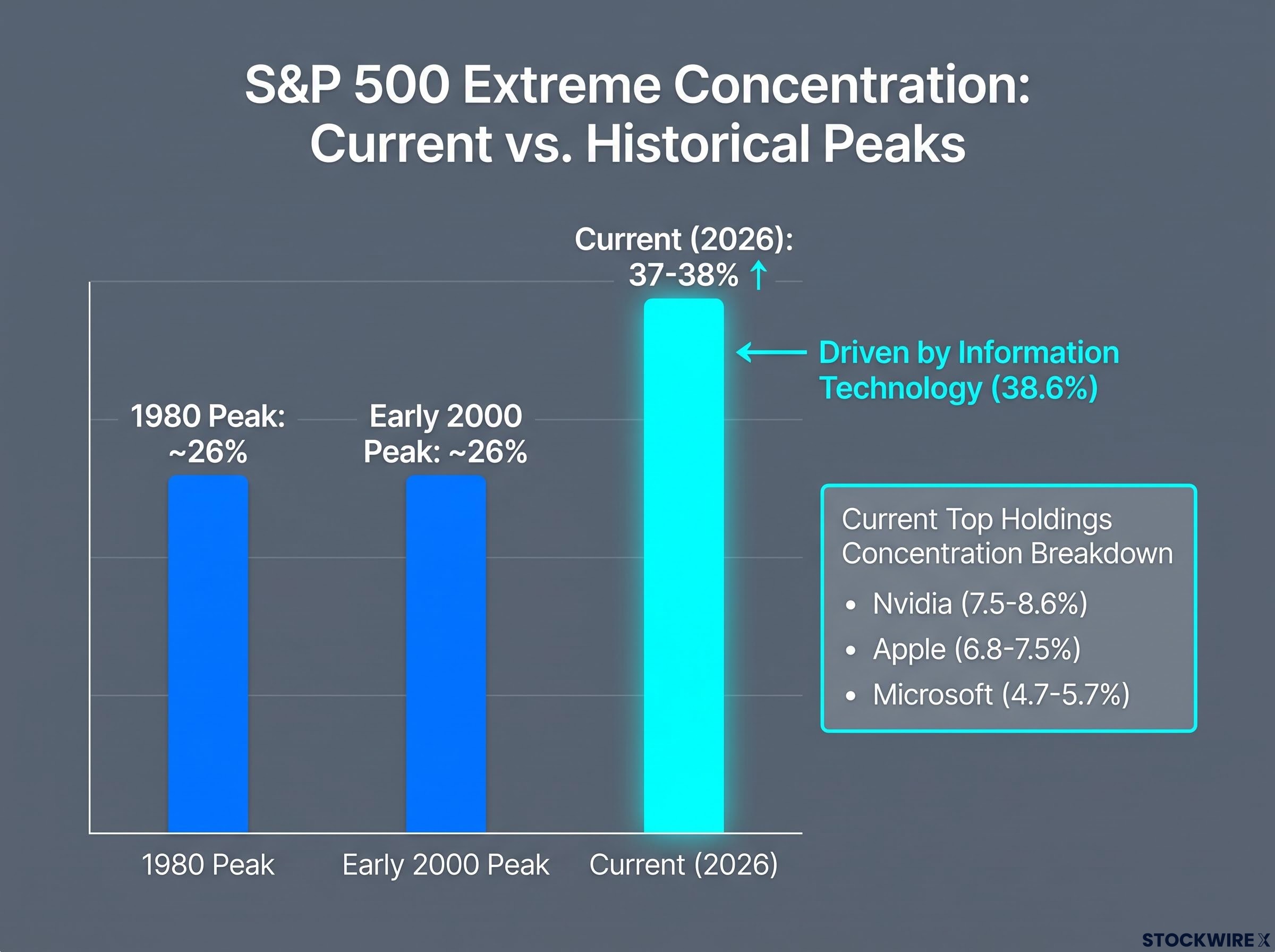S&P 500 Extreme Concentration: Current vs. Historical Peaks