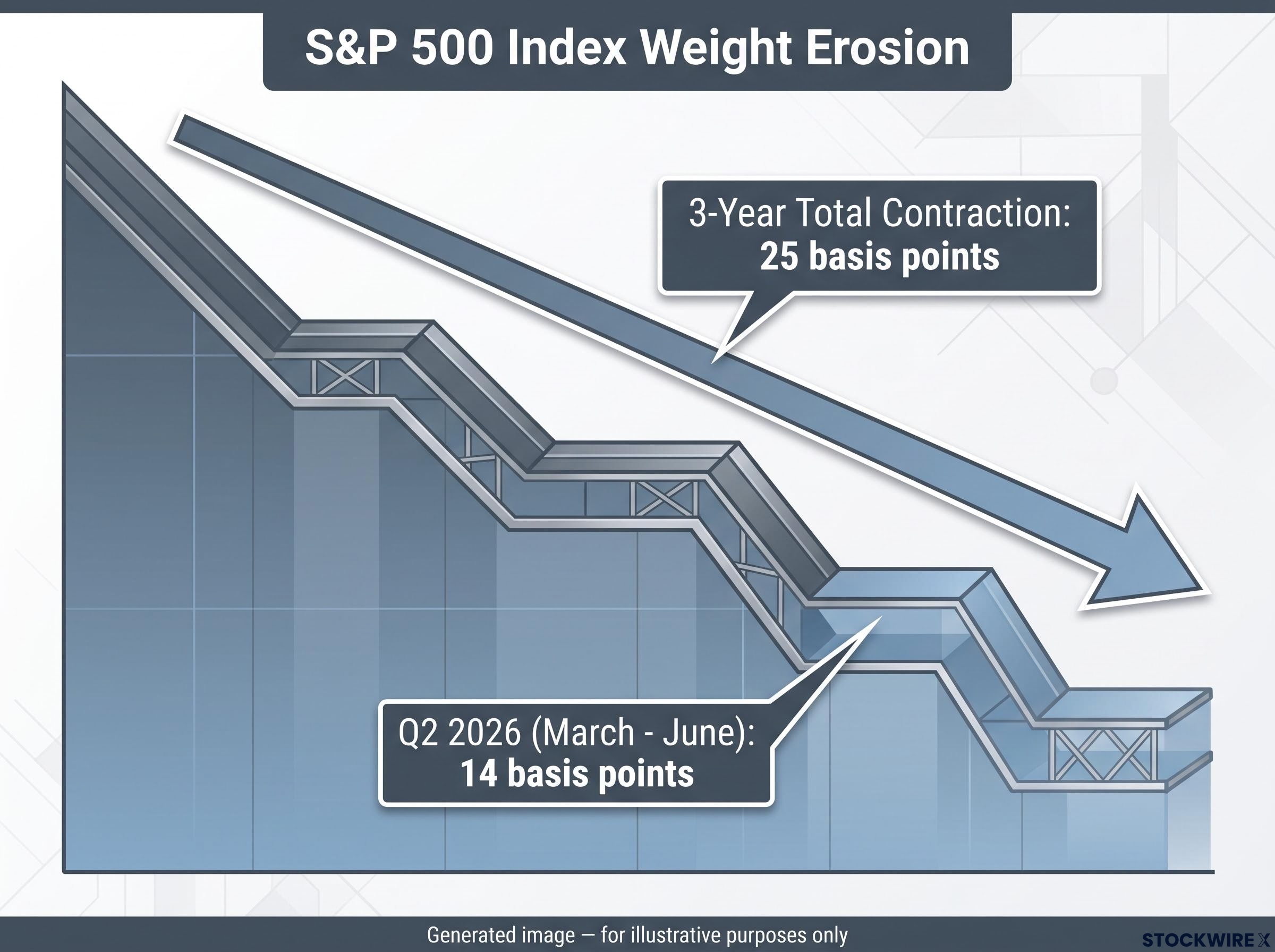 S&P 500 Index Weight Erosion Timeline