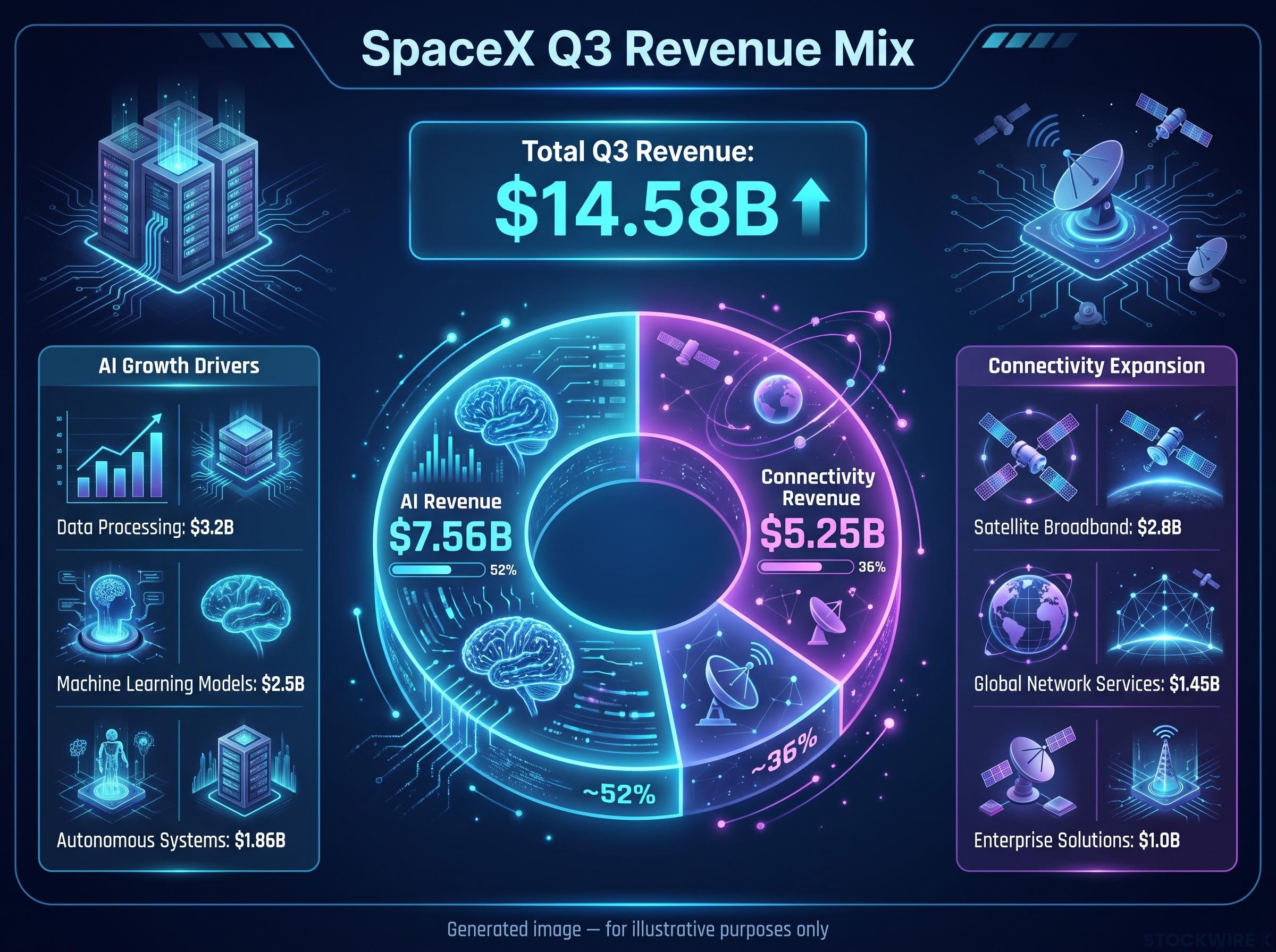 SpaceX Revenue Mix: AI vs Connectivity
