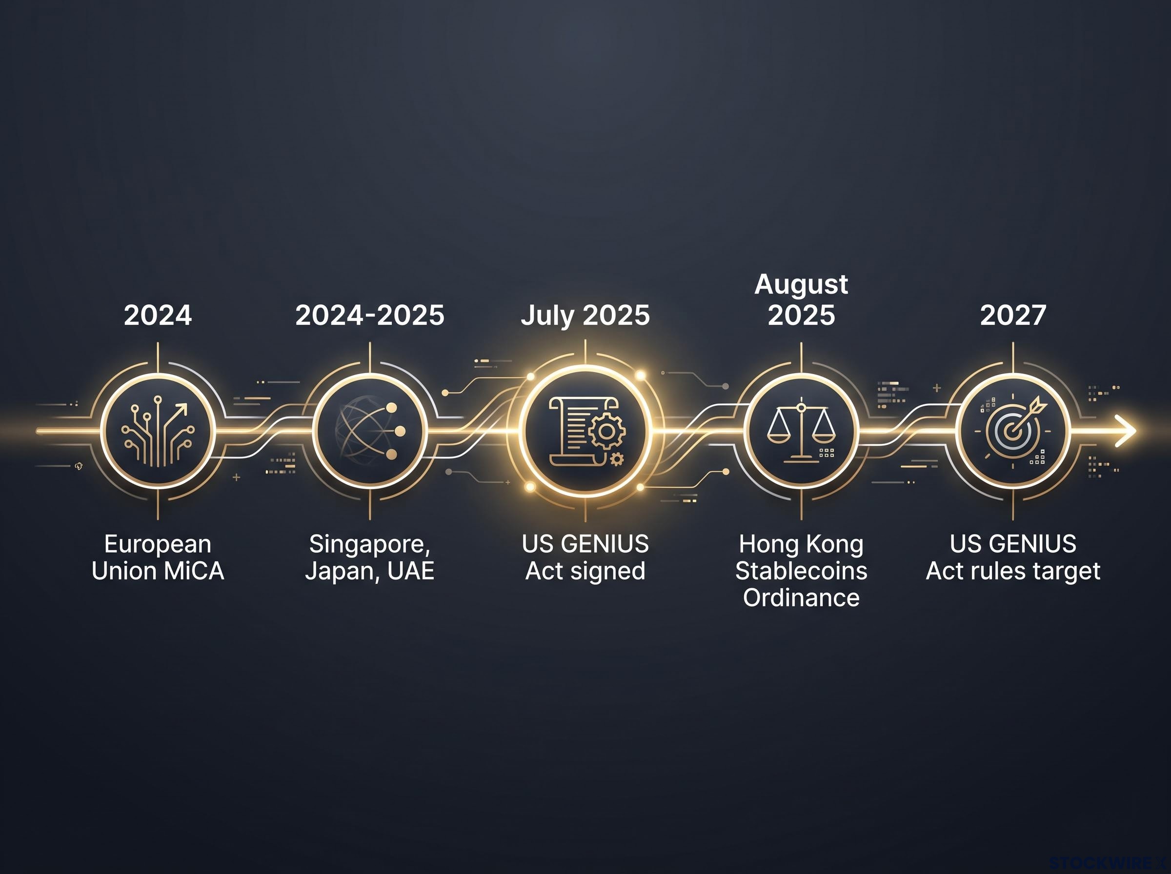 Global Rollout of Regulated Stablecoin Frameworks
