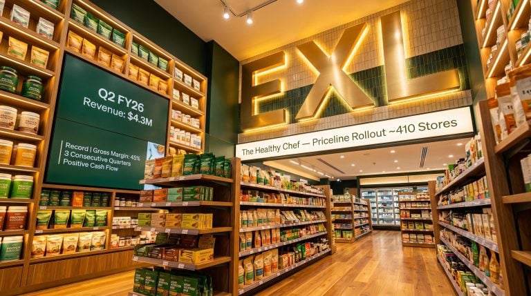 health store shelves display