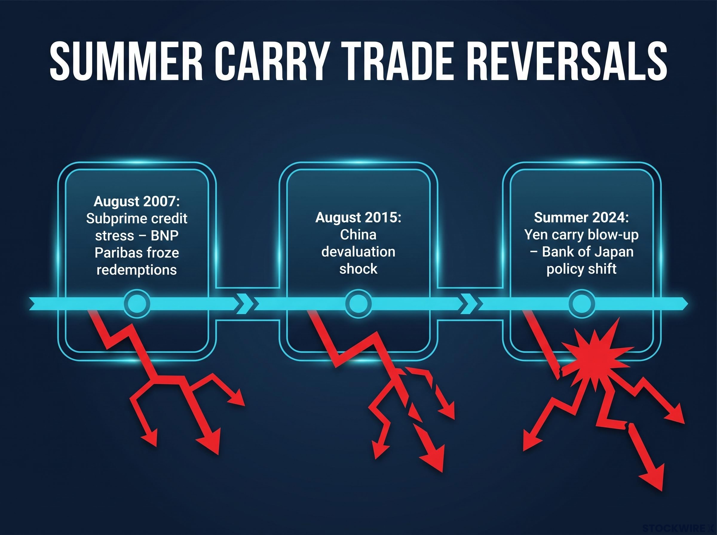 Historical Summer Carry Trade Reversals