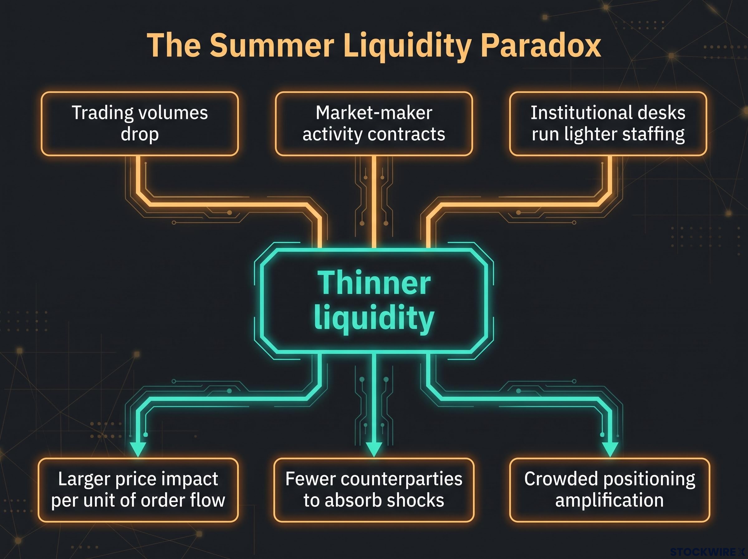 The Summer Liquidity Paradox Flowchart