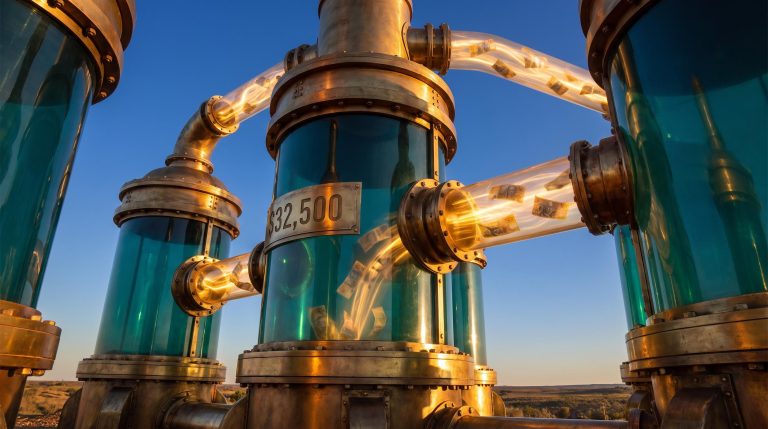Monumental brass super tax chamber system with $32,500 cap figure — superannuation strategy guide