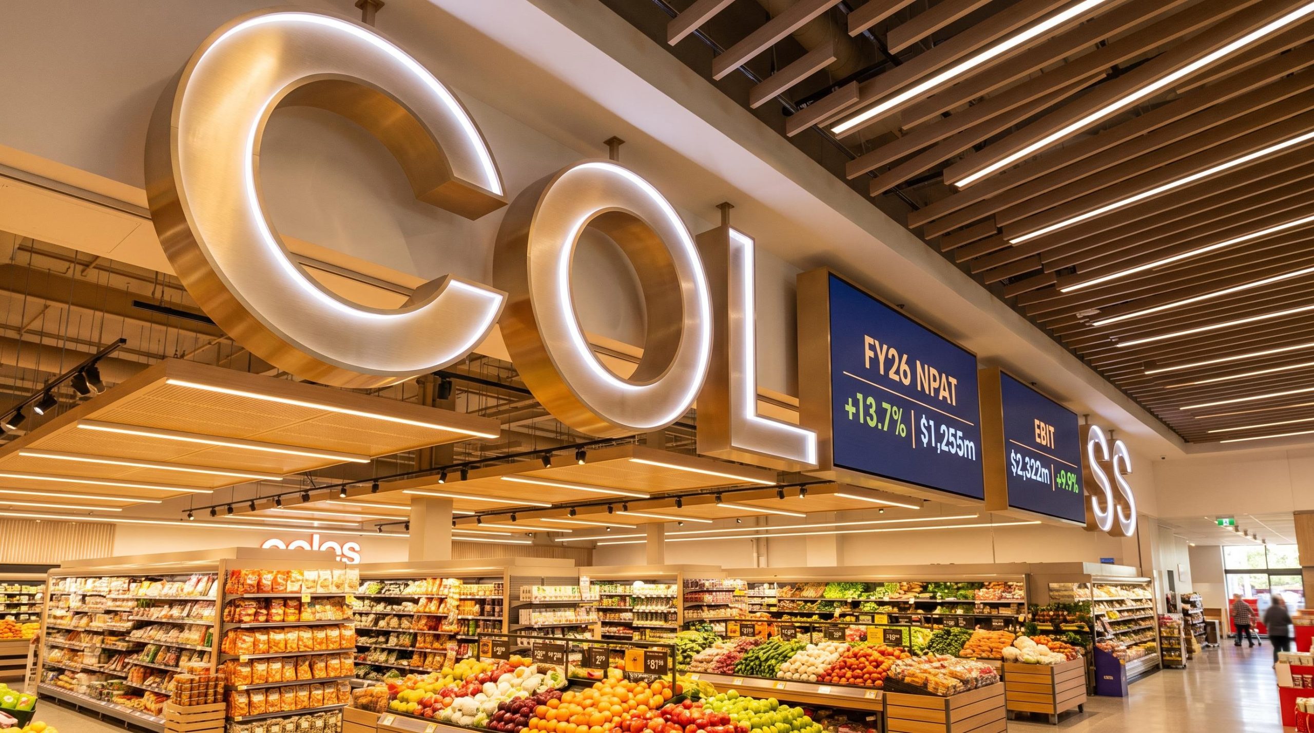 Grocery store with produce