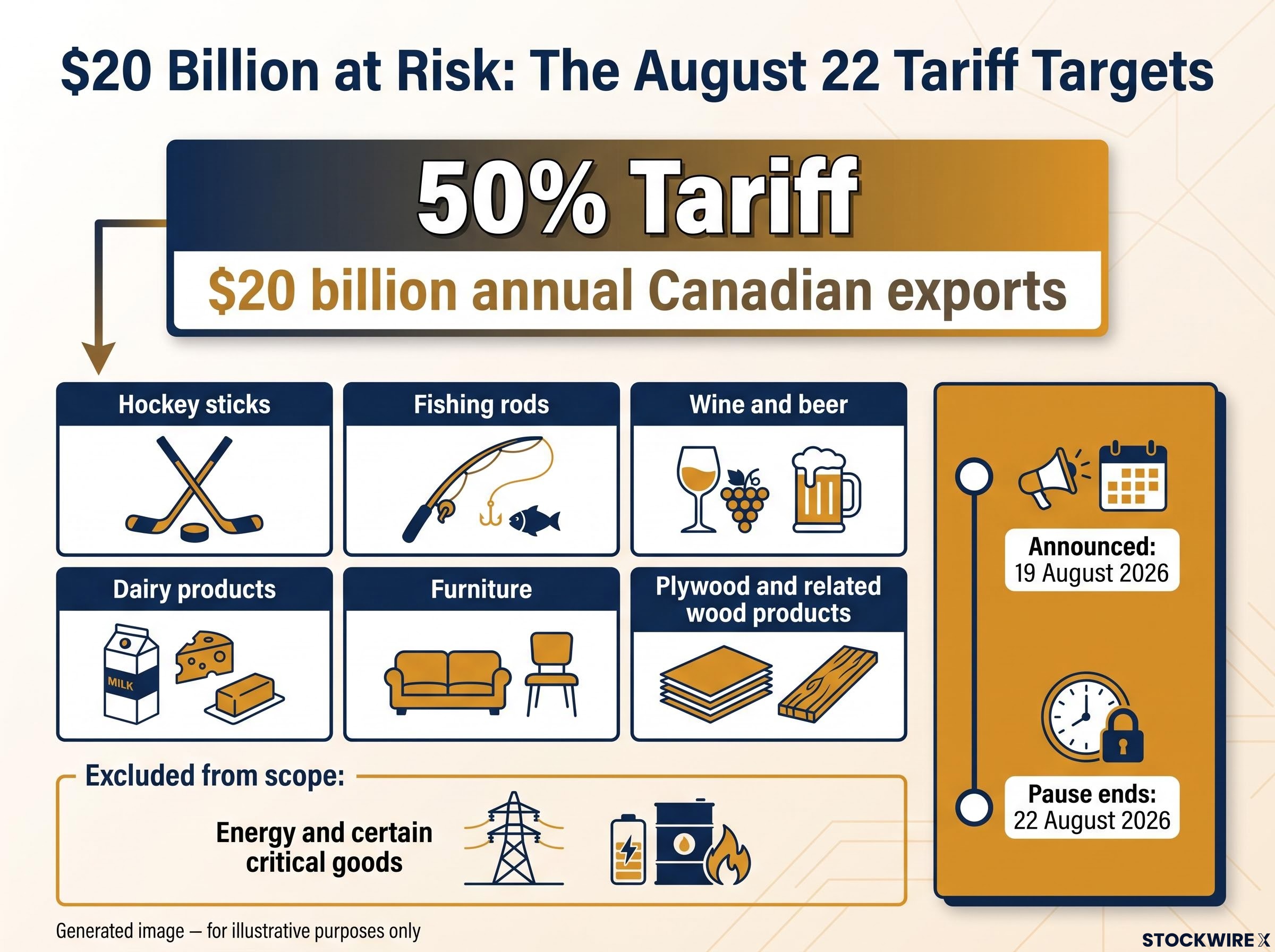 $20 Billion at Risk: The August 22 Tariff Targets