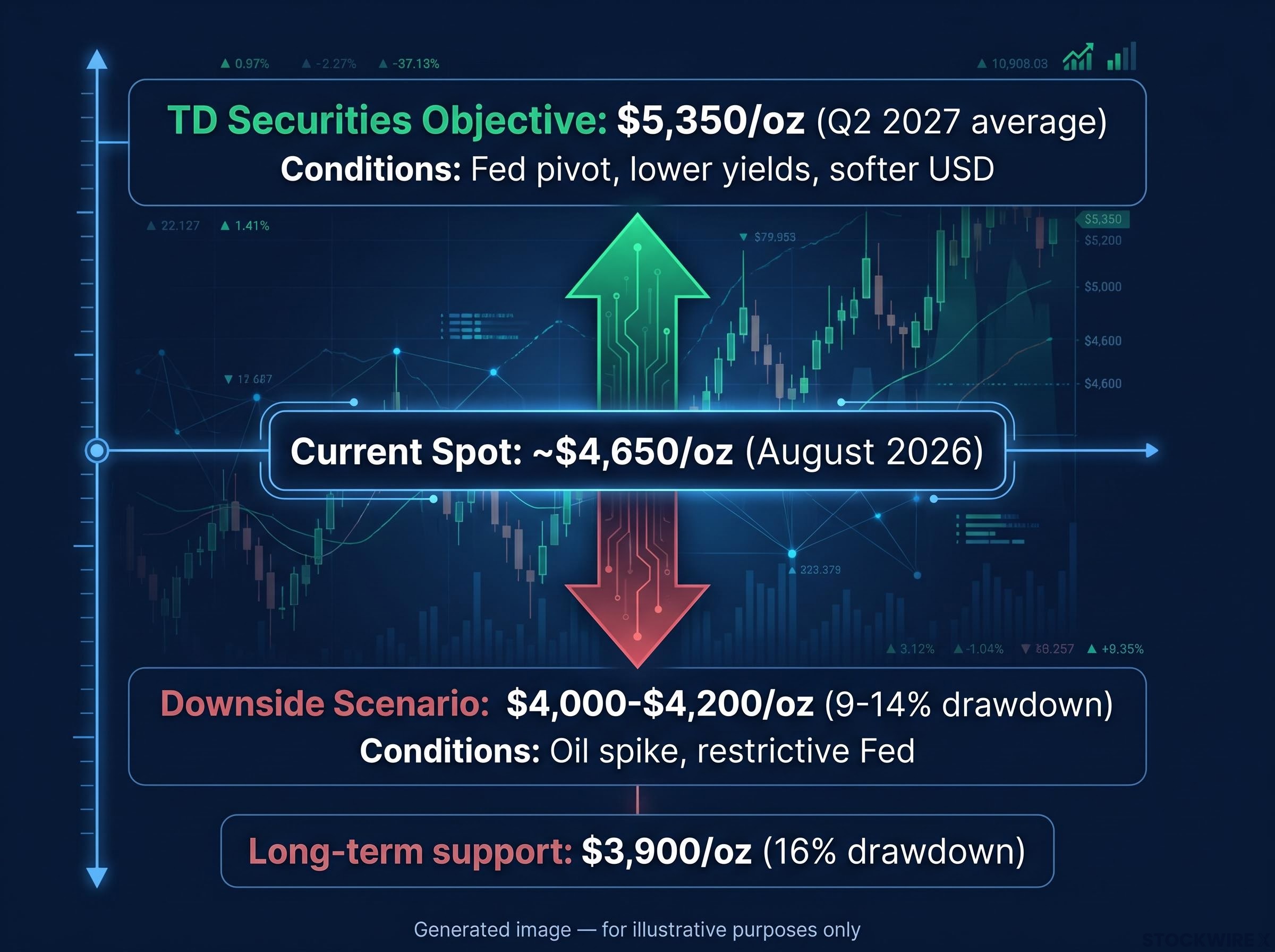 TD Securities Gold Price Scenarios: Q2 2027 vs Near-Term Risk