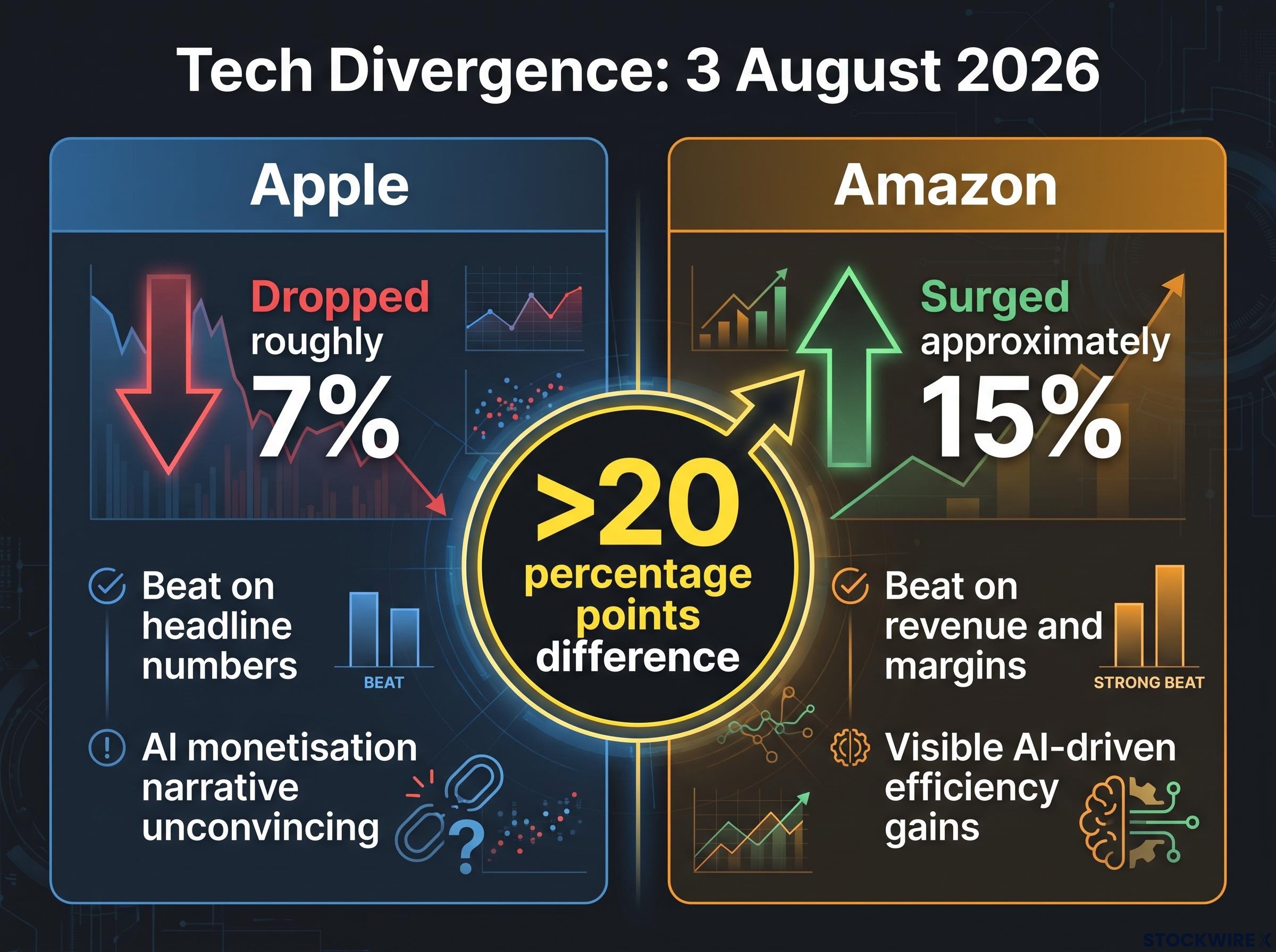 The Apple-Amazon Earnings Divergence