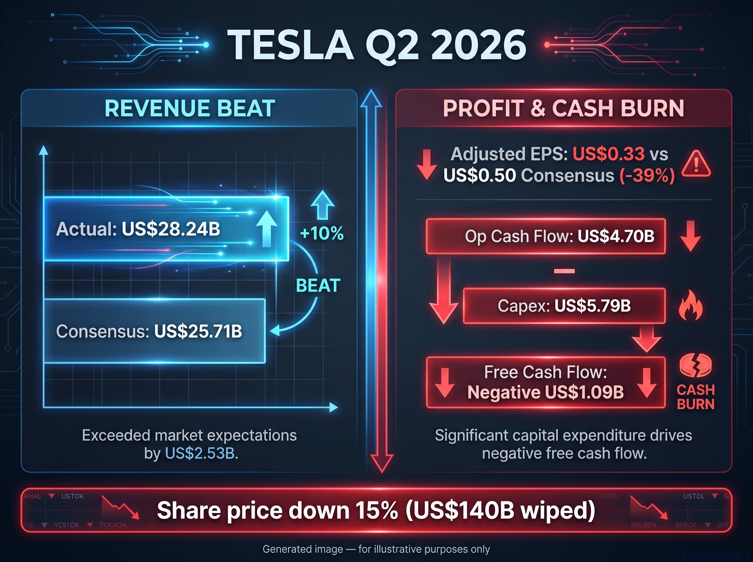 Tesla's Q2 2026 Financial Divergence