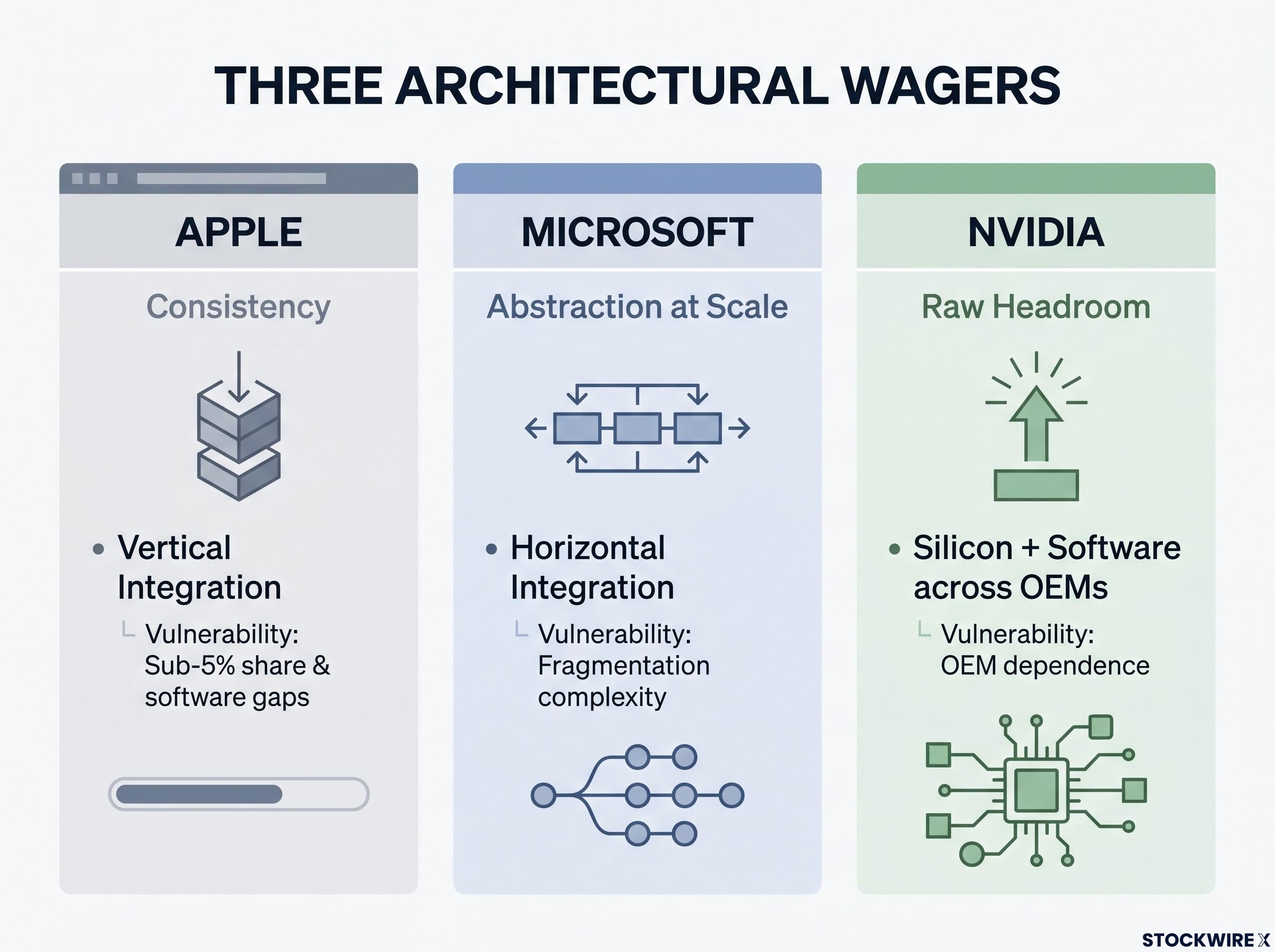 The Three Architectural Wagers
