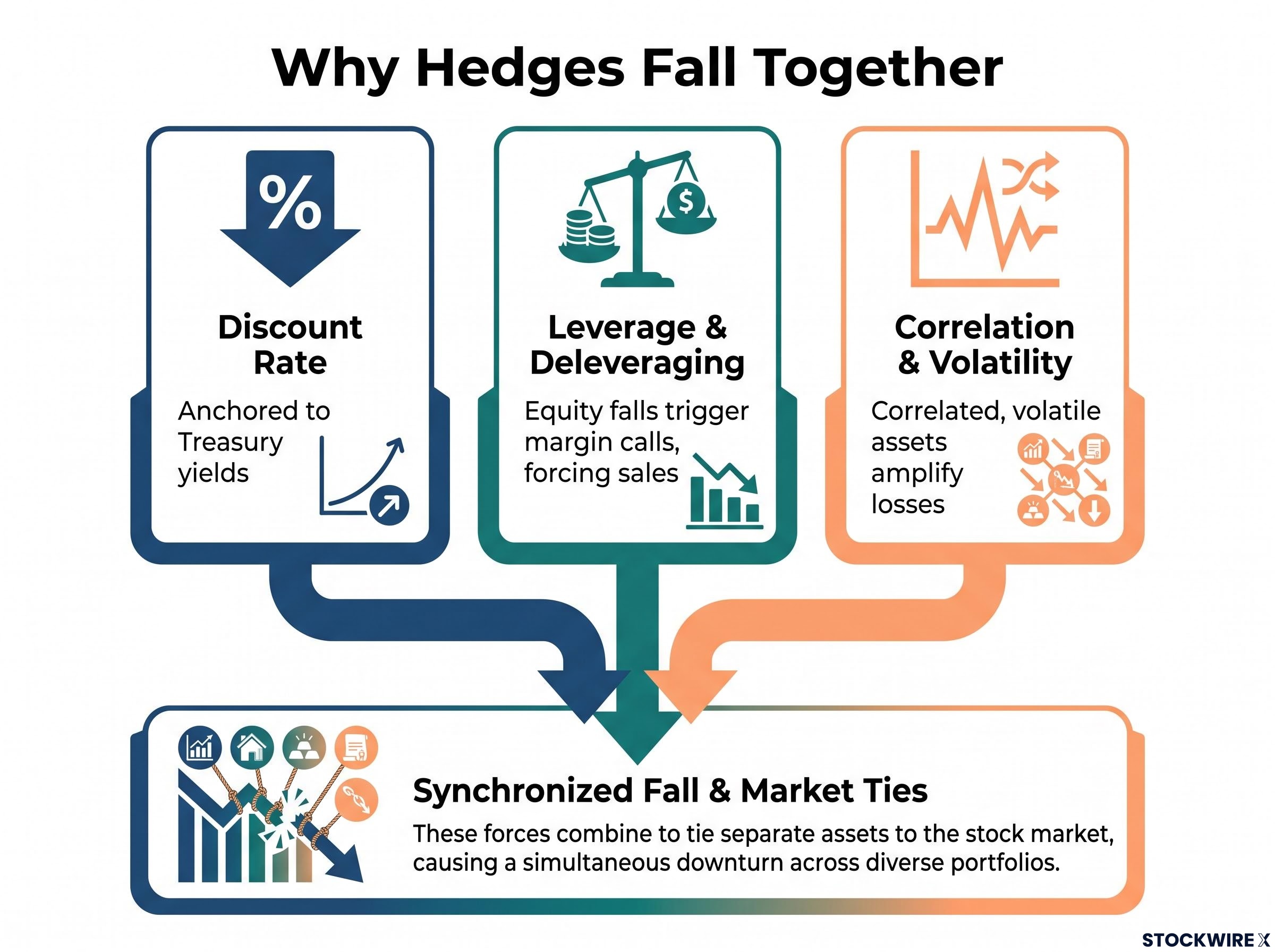 The Three Channels Tying Hedges to Stocks