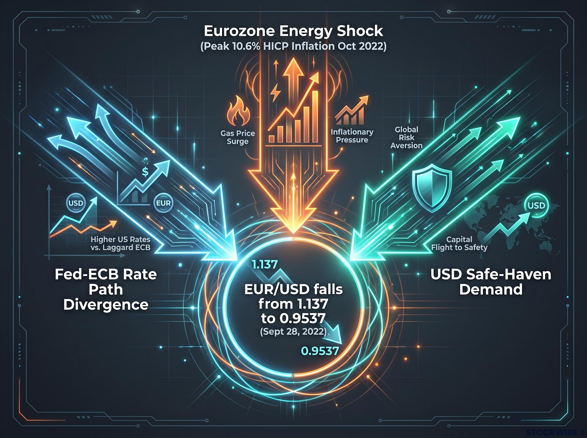 Three Forces Driving EUR/USD Below Parity