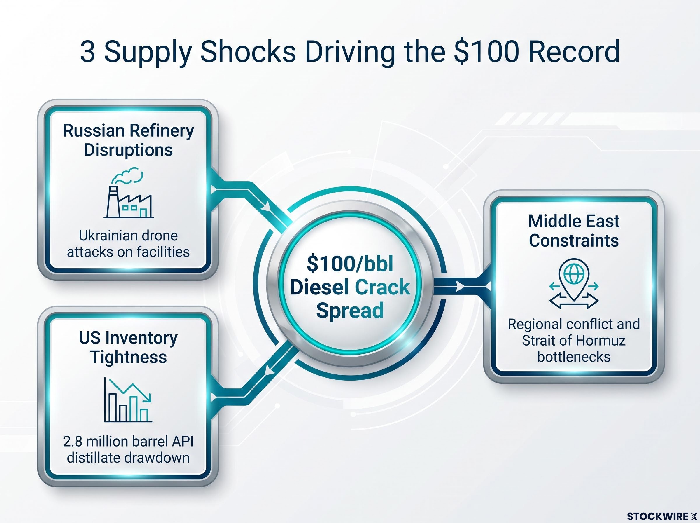 The Three Shocks Driving the $100 Spread