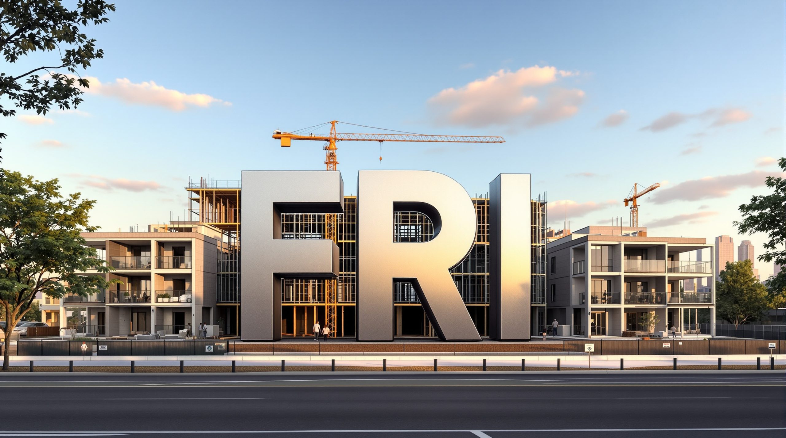 FRI letters construction site