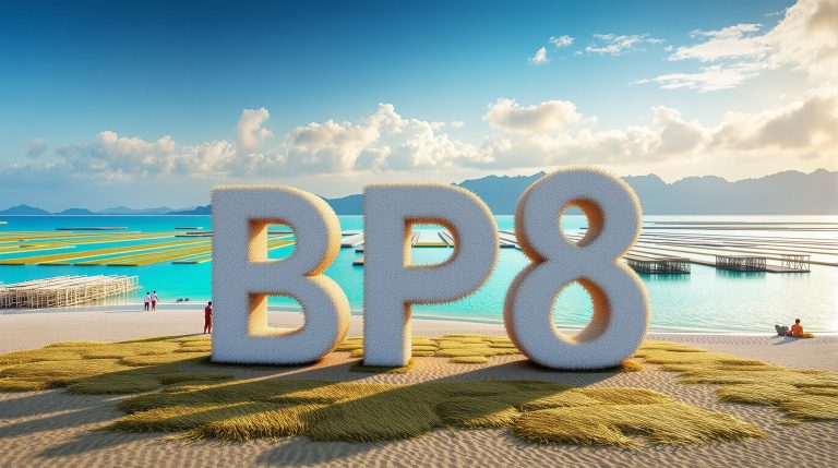 Large letters on beach