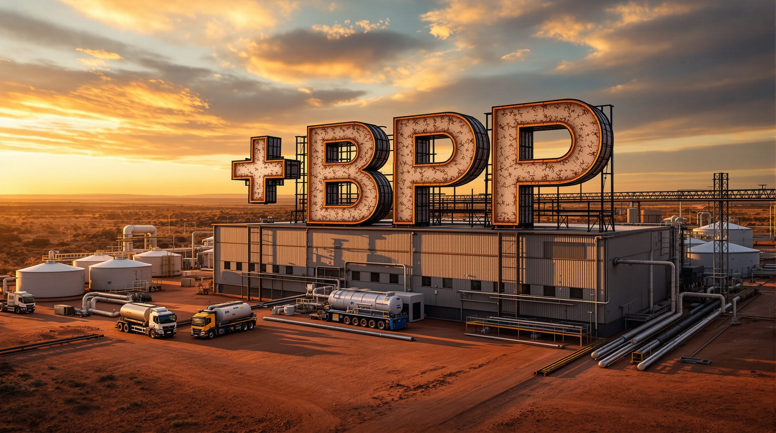 Factory with large BPP sign