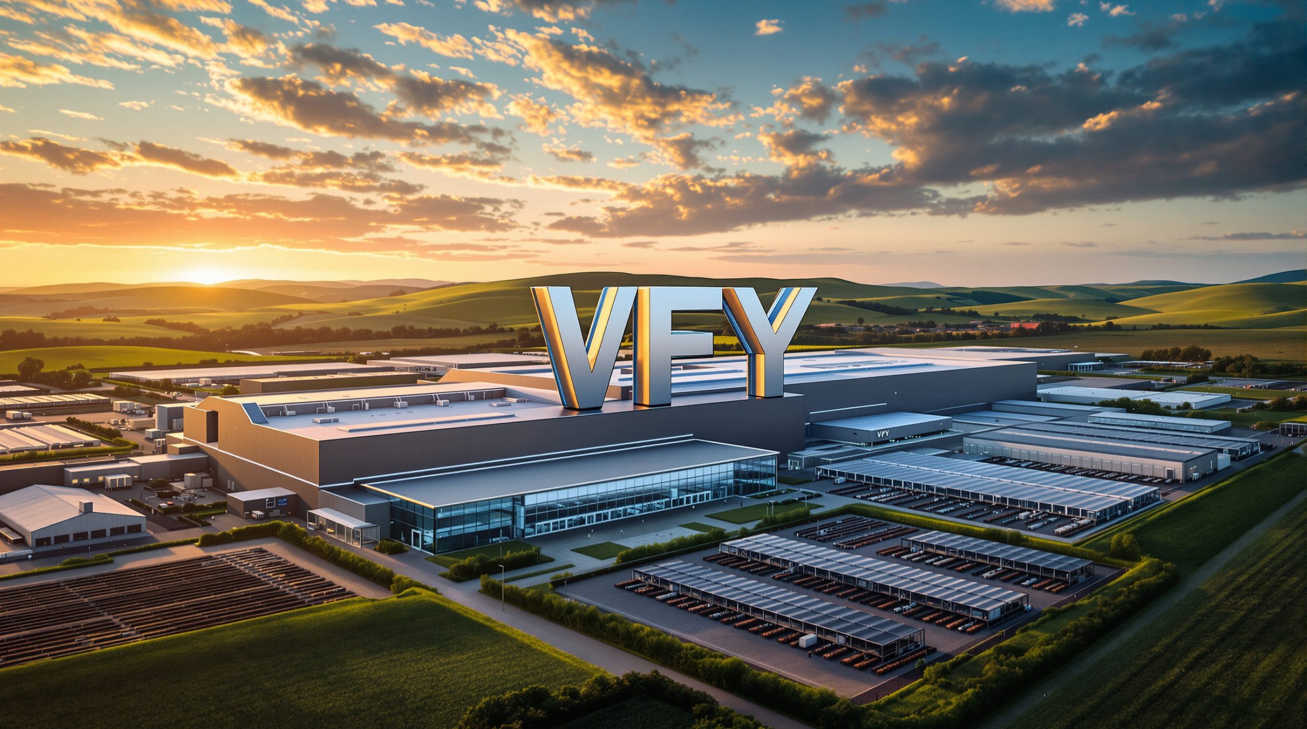 Factory with letter VFY