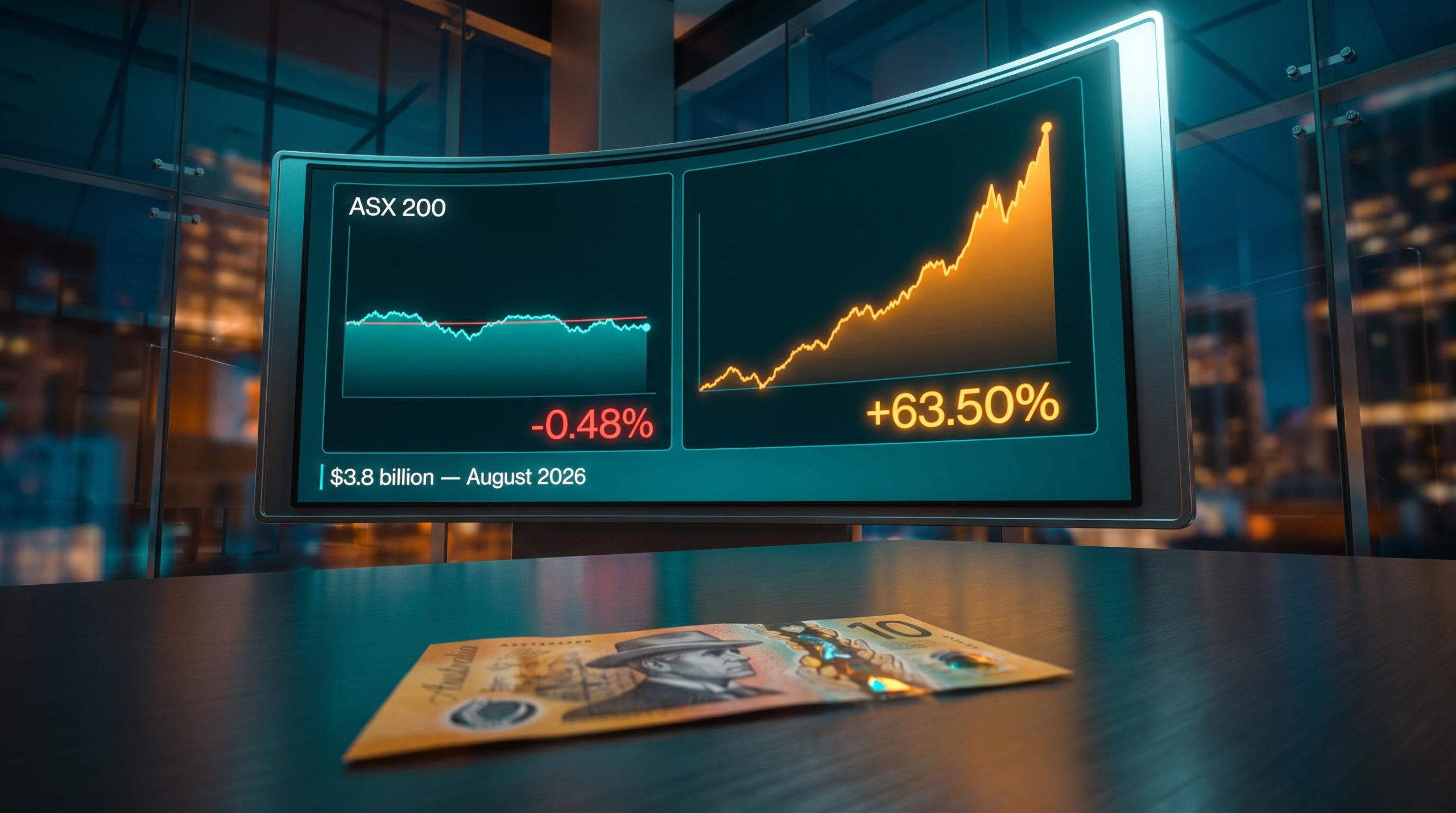 ASX 200 flat return vs offshore ETF surge chart as Australian investors pour $3.8bn into international equity ETFs