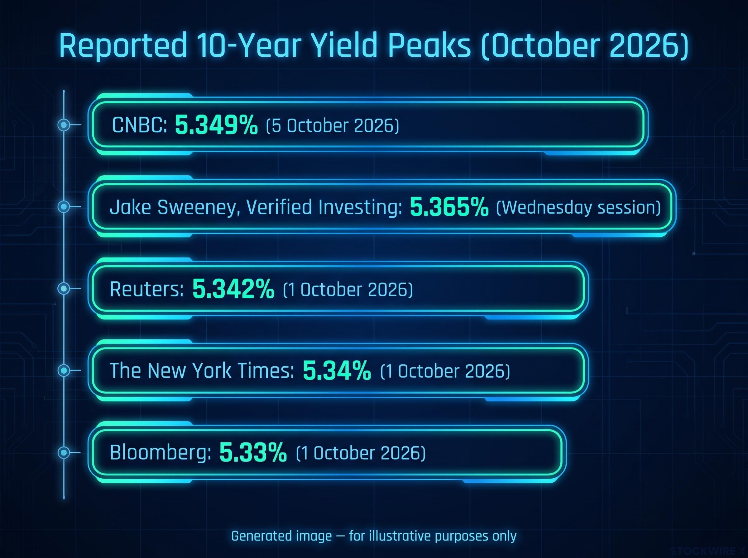 10-Year Yield Peak Reporting Discrepancies