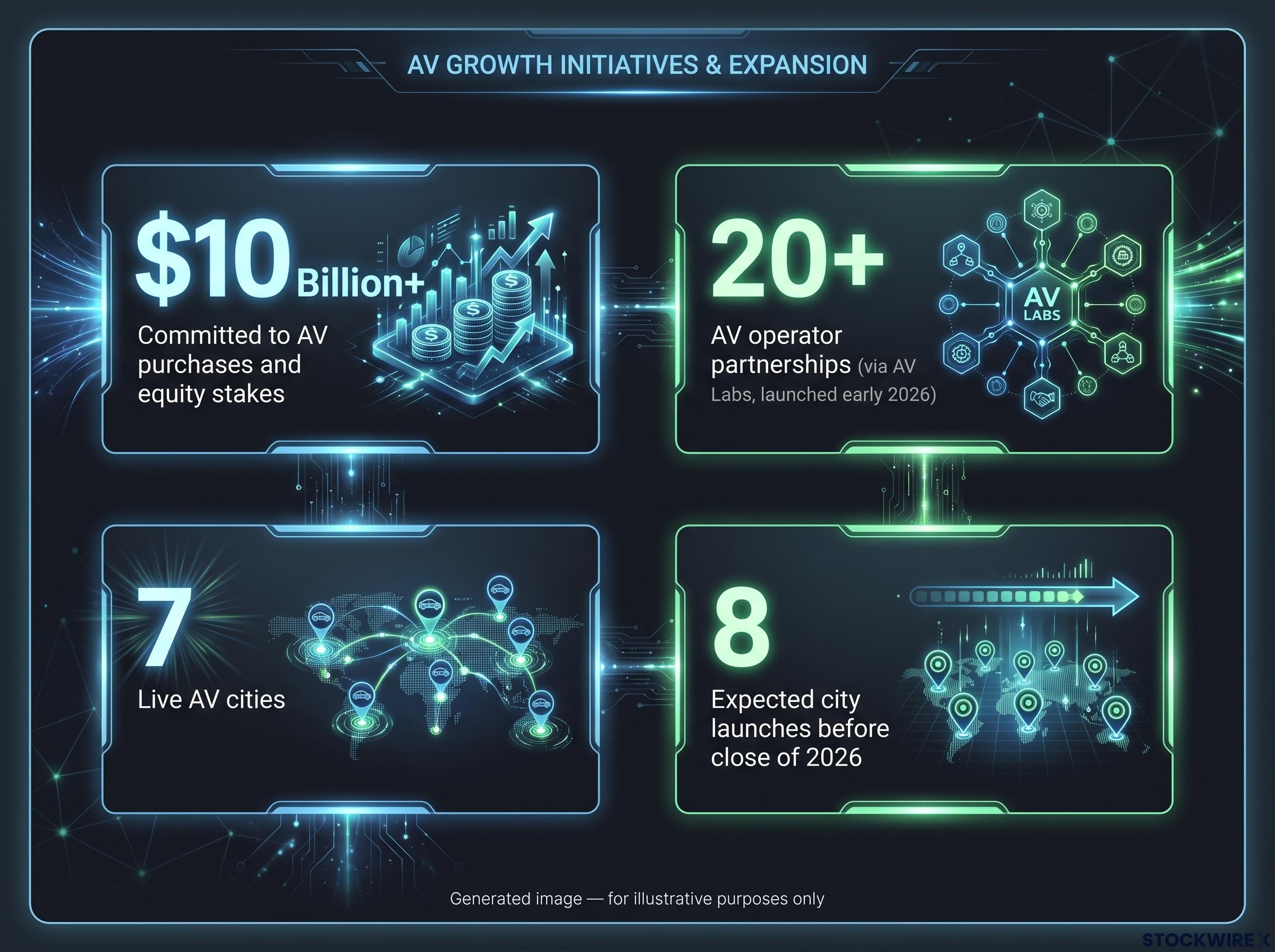 Uber's Autonomous Vehicle Investments and Reach