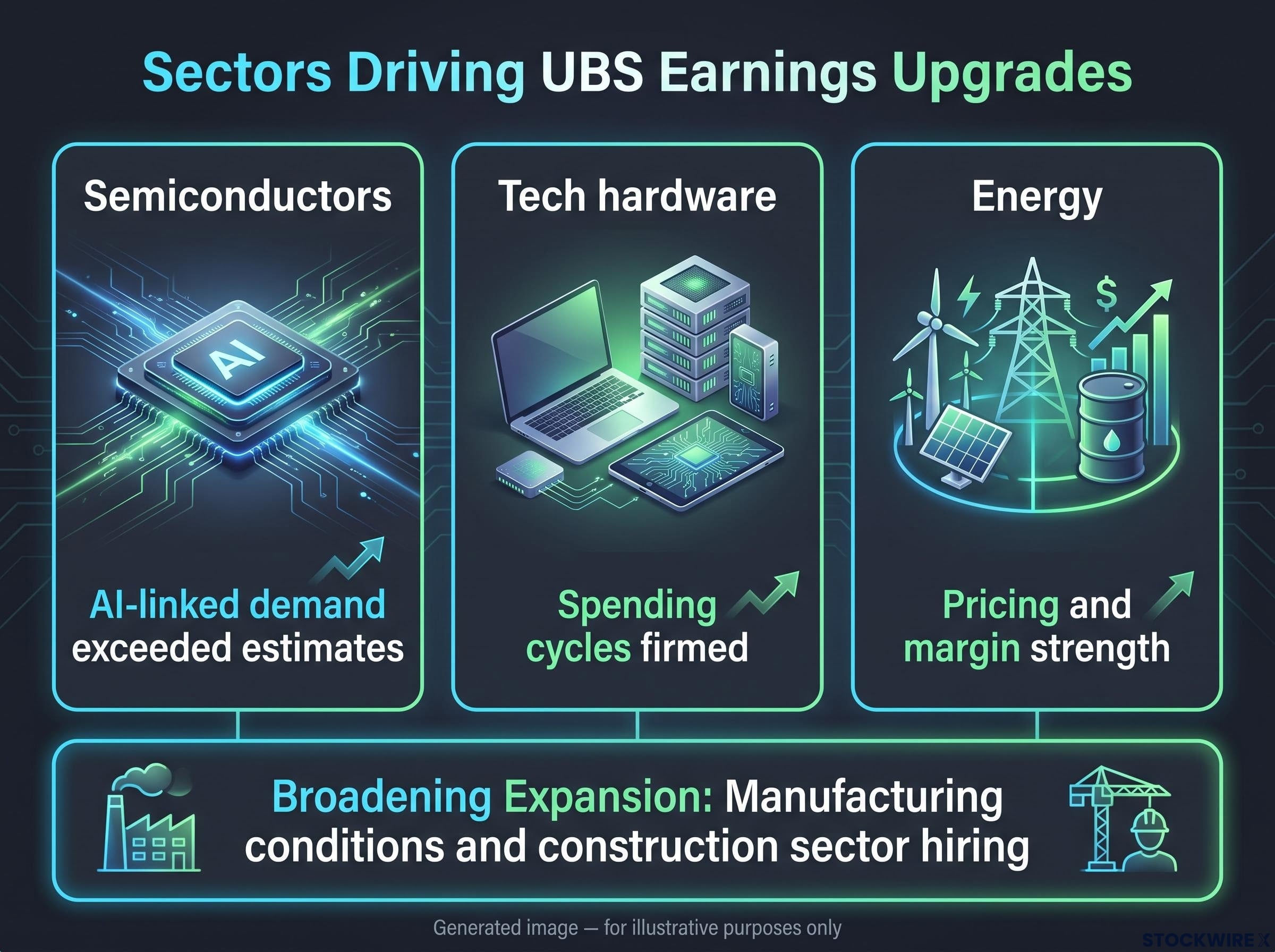 Sector Drivers Behind UBS Earnings Upgrades