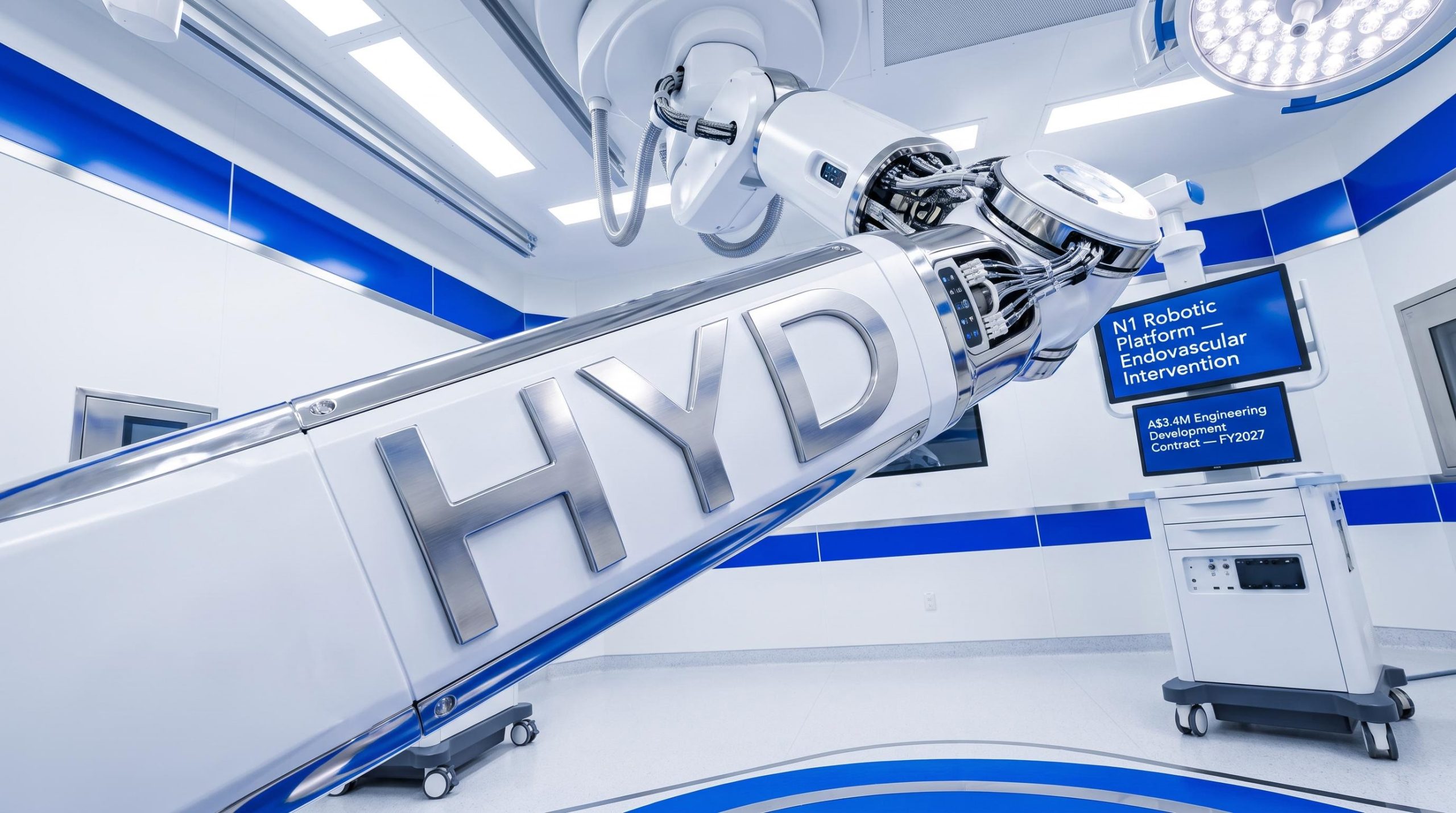 Robotic arm in surgery room