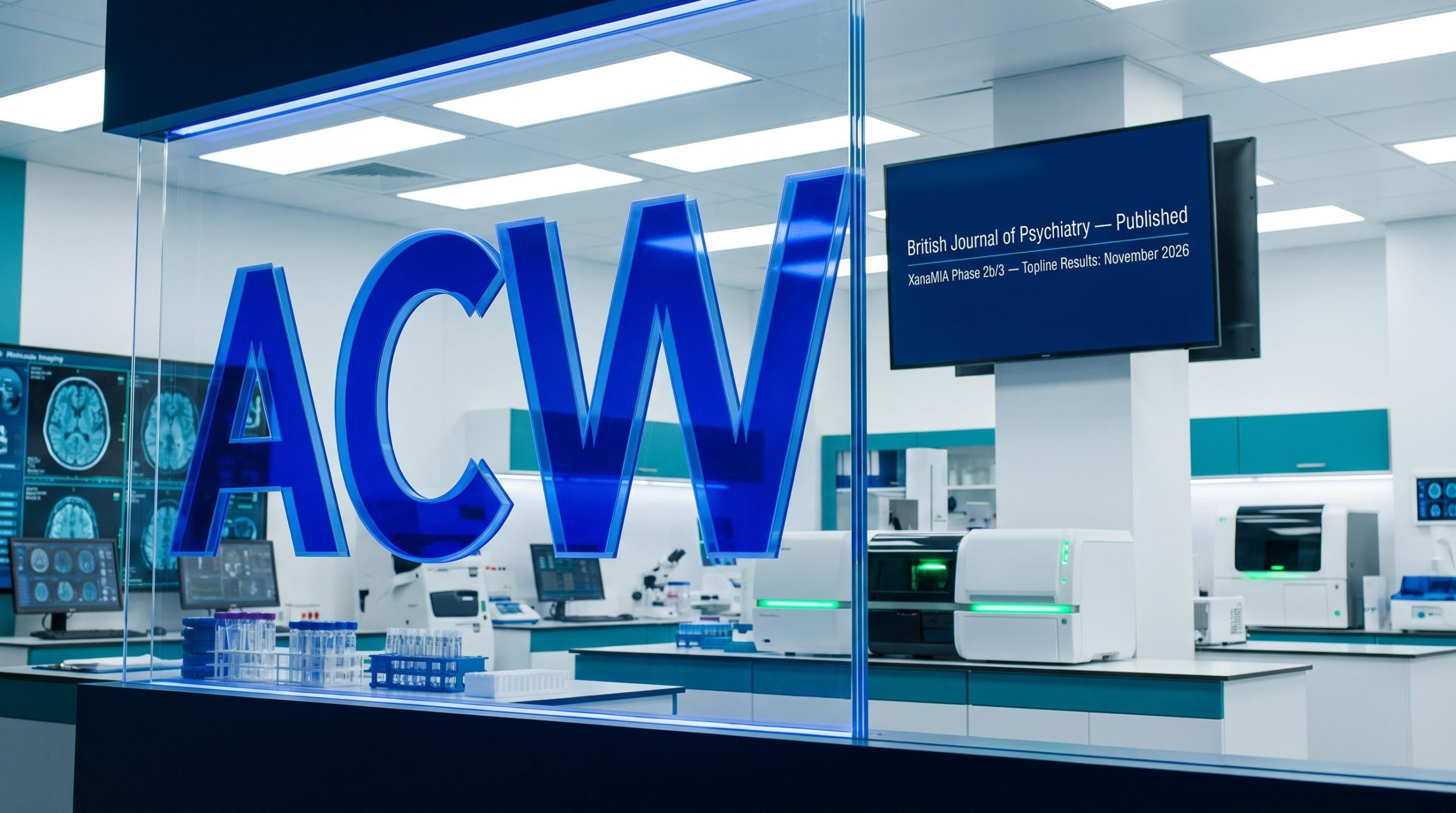 Modern lab with ACW logo