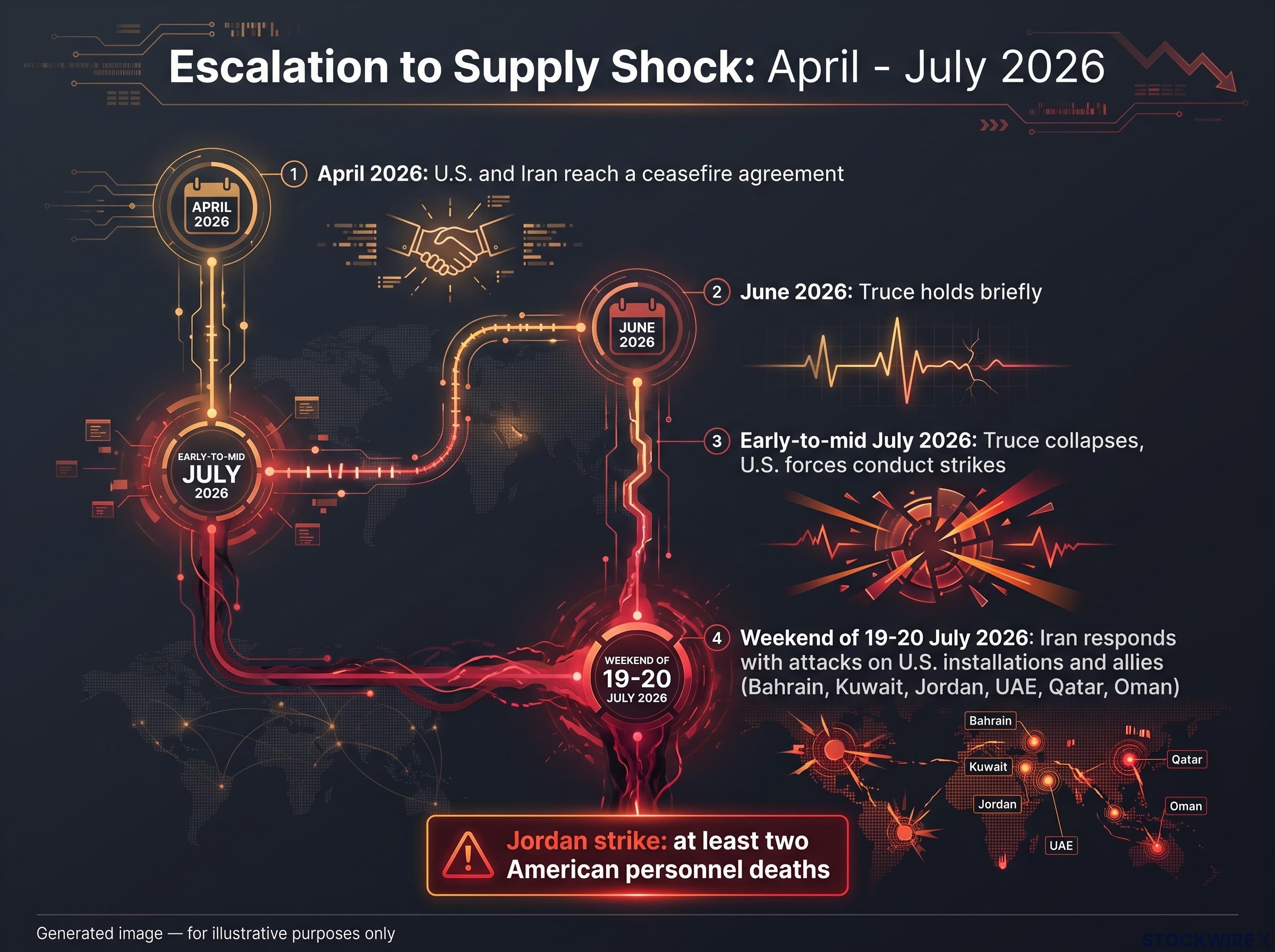 Timeline of U.S.-Iran Escalation (April–July 2026)