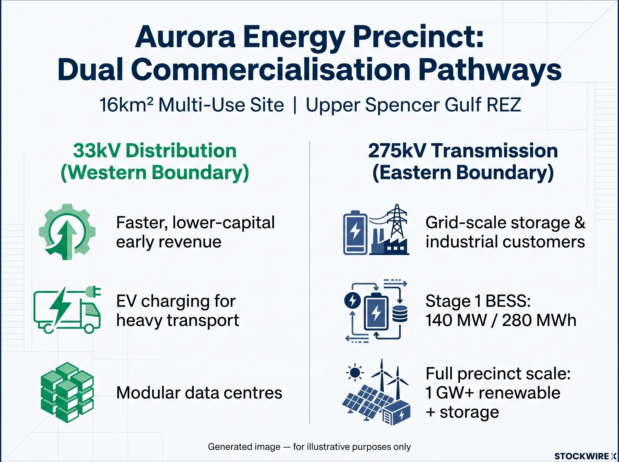 Aurora Energy Precinct: Dual Pathways to Commercialisation