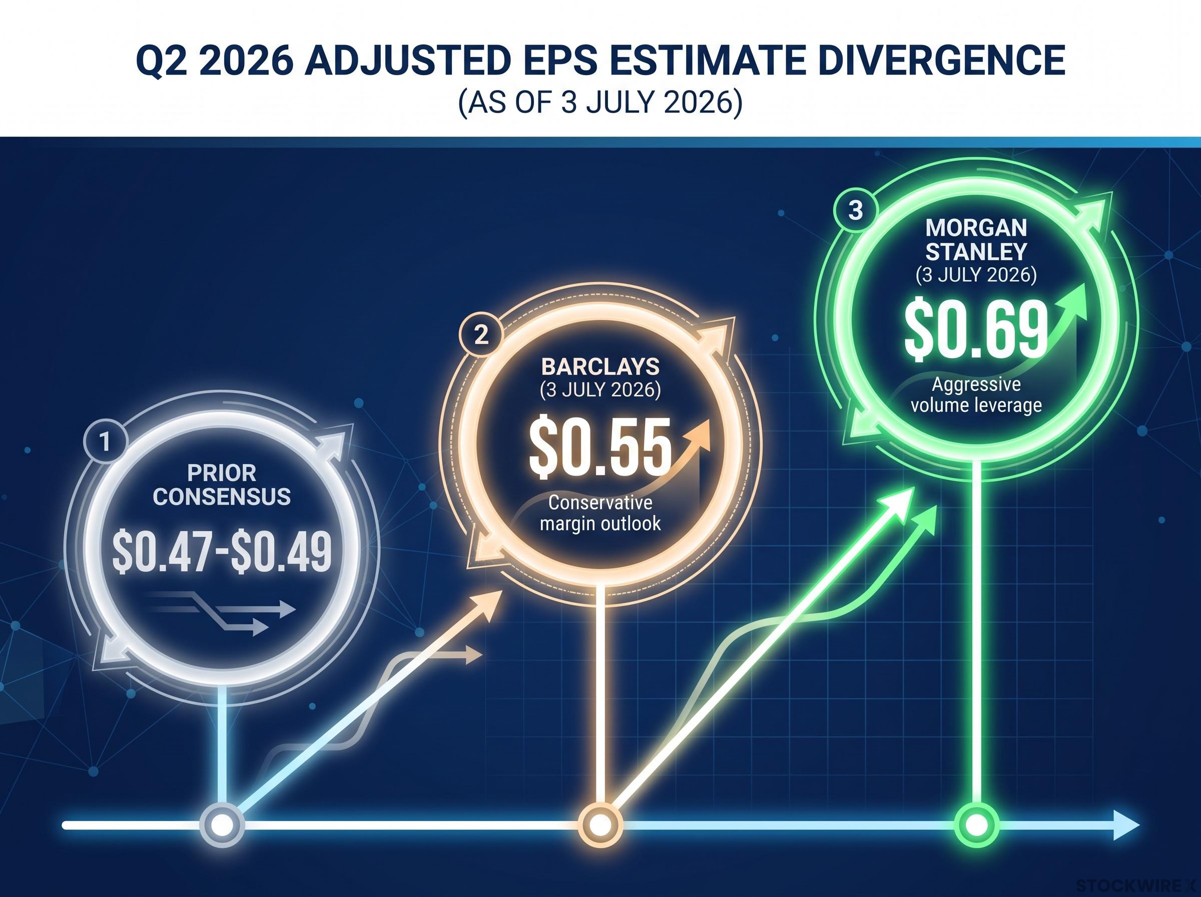 Wall Street EPS Estimate Divergence