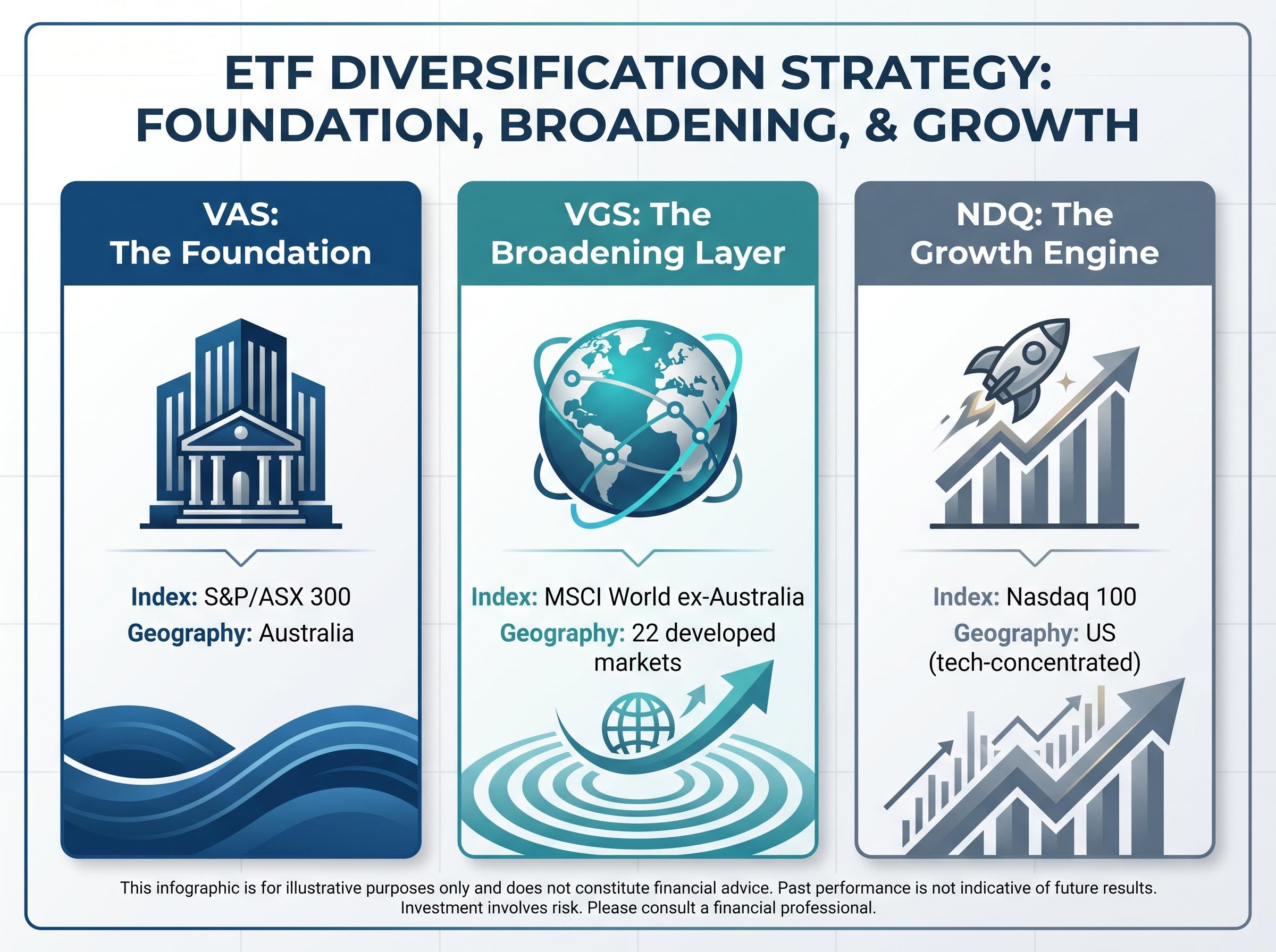 The Three Pillars of an ETF Portfolio